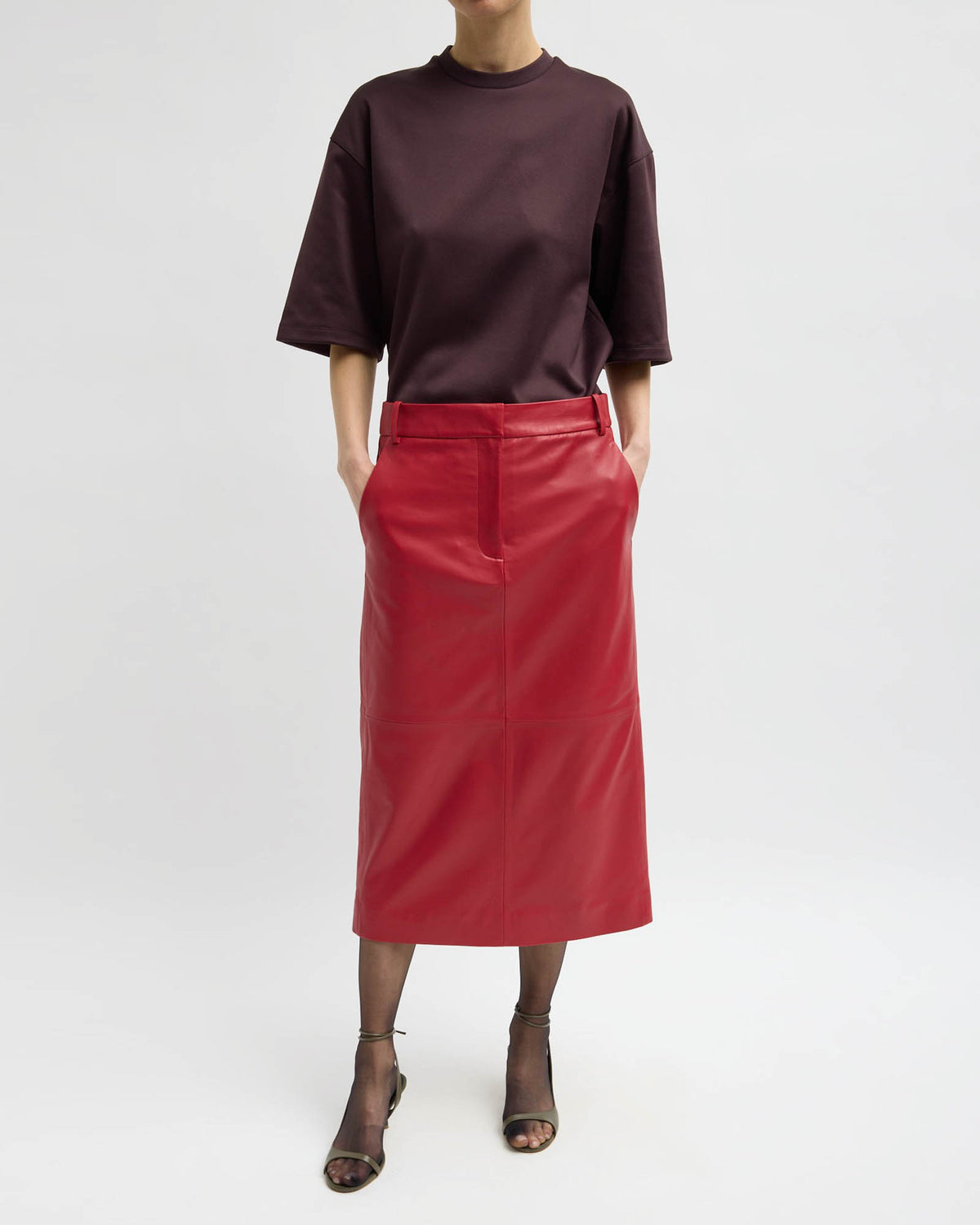 Leather Trouser Skirt