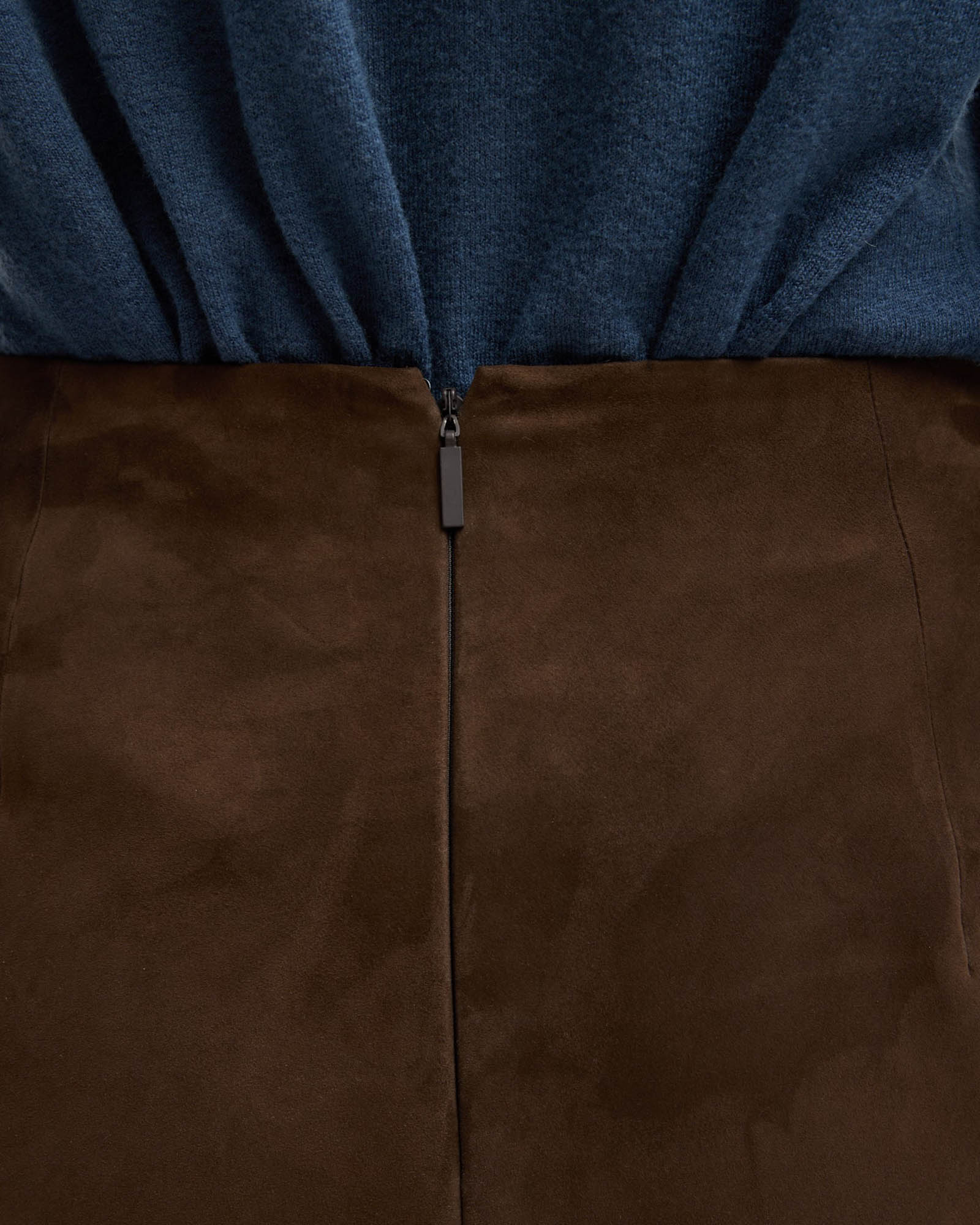 Suede Pencil Skirt