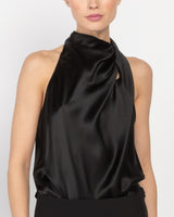 High Neck Drape Top