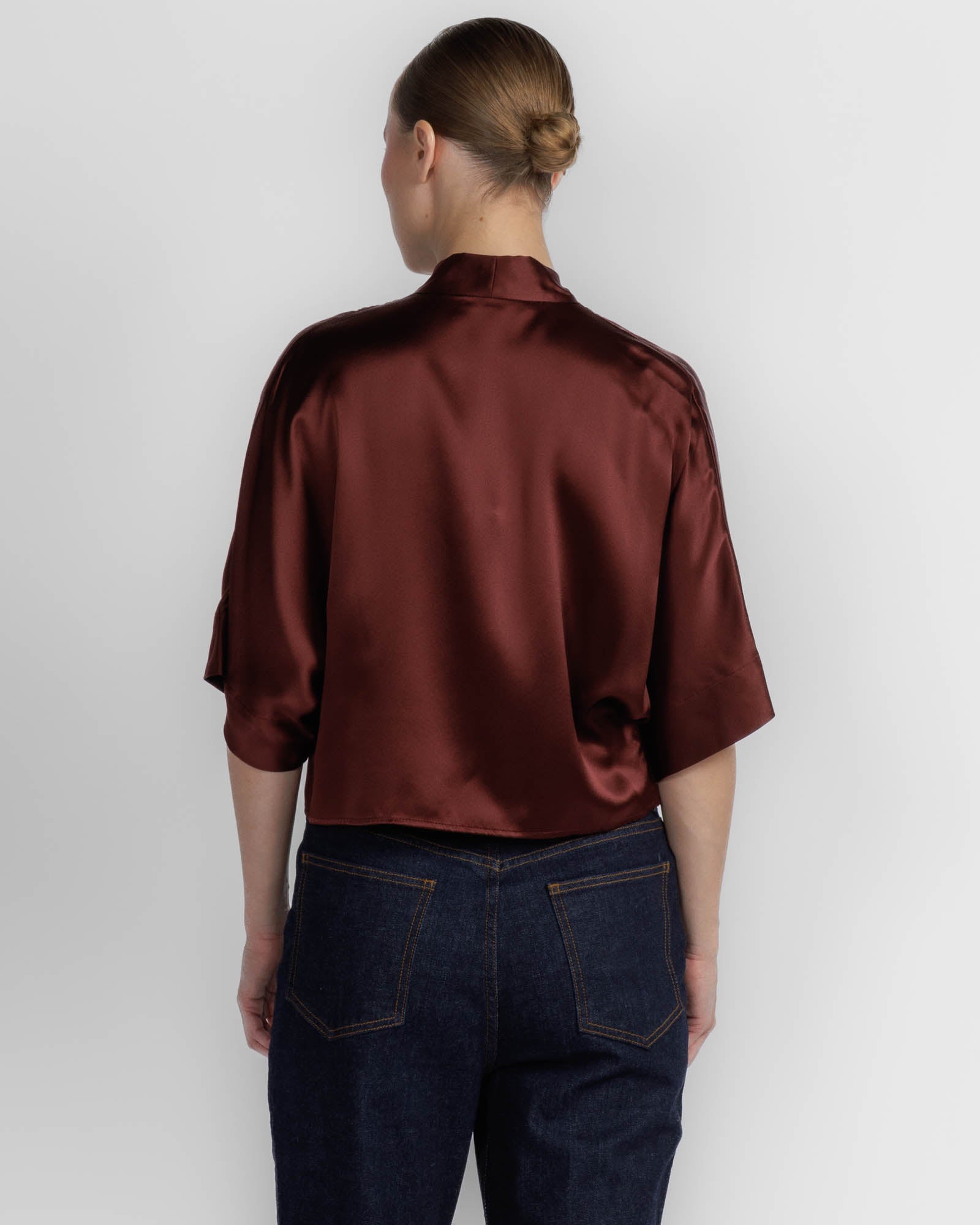 Dolman Tie Front Blouse