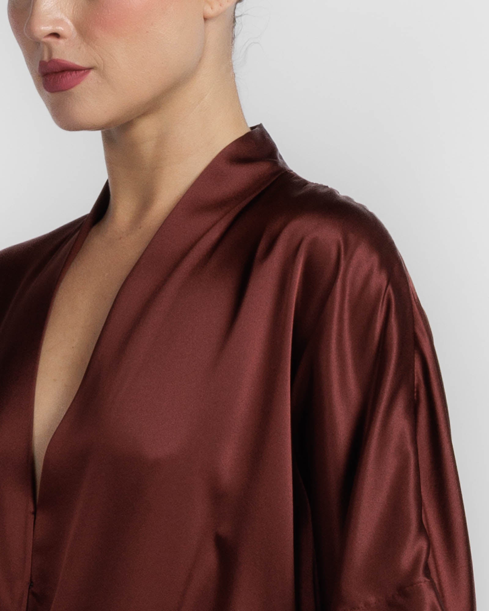 Dolman Tie Front Blouse