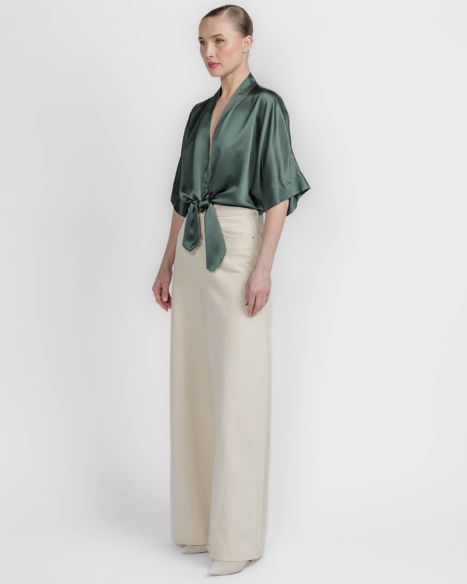 Dolman Tie Blouse
