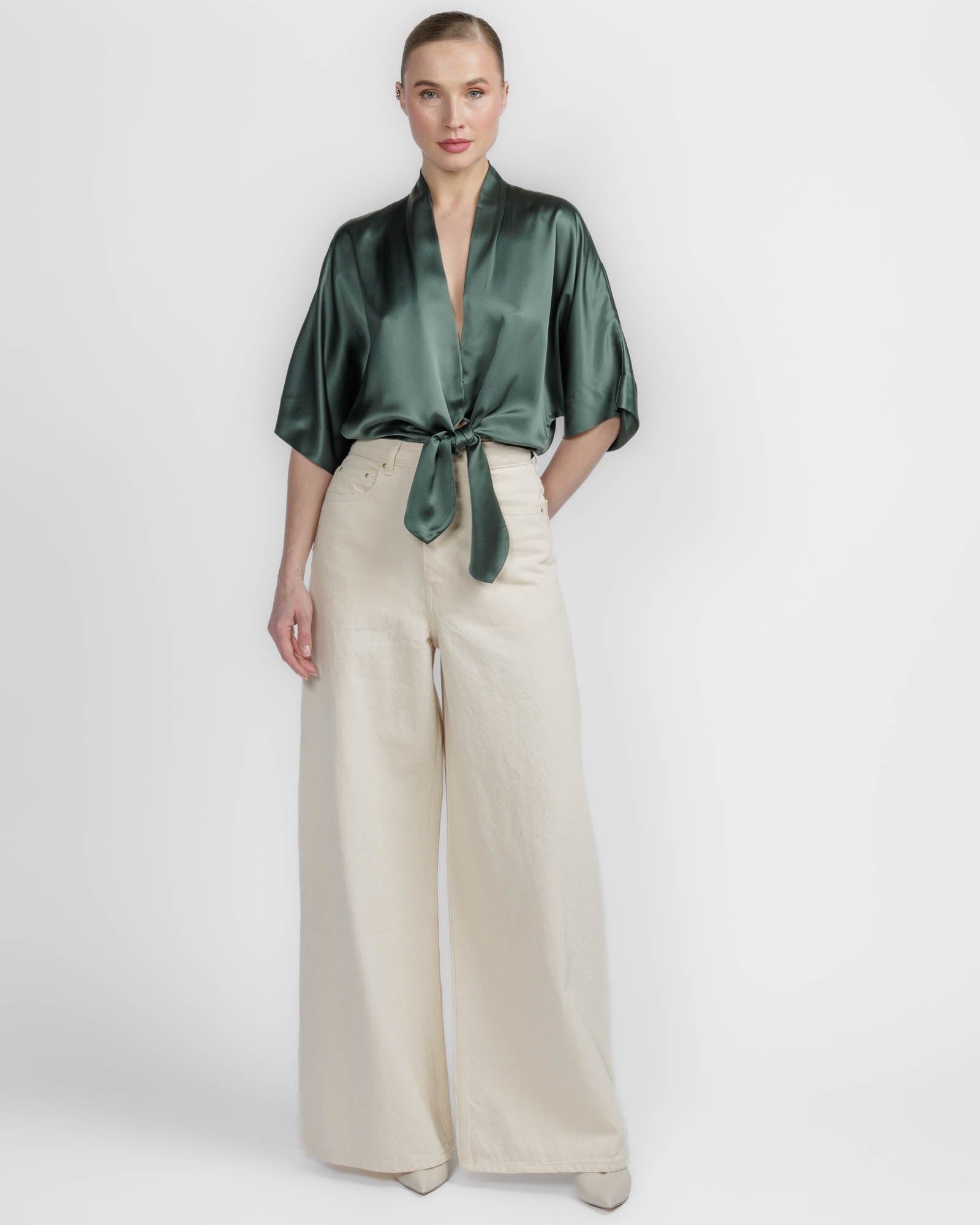 Dolman Tie Blouse