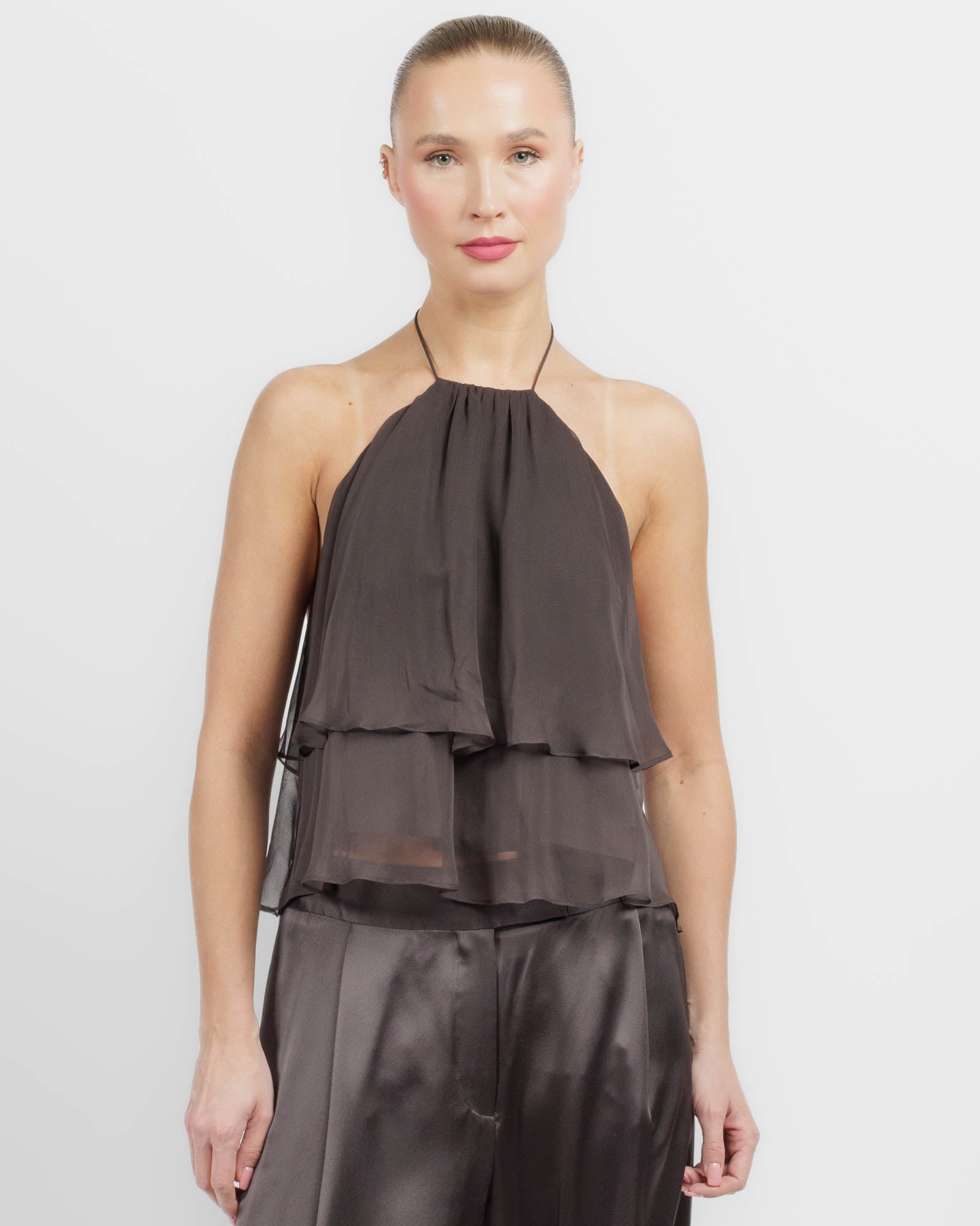 Ruffle Halter Top