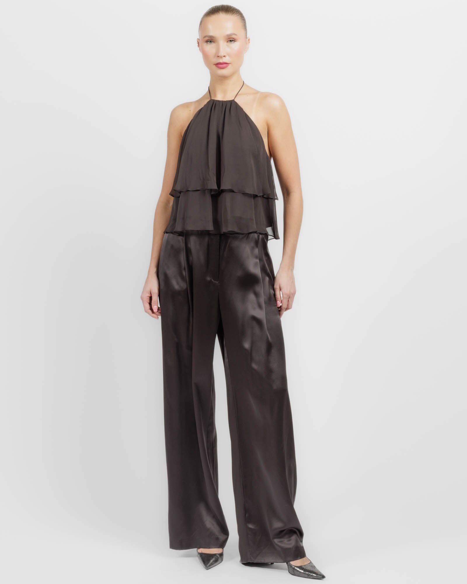 Ruffle Halter Top