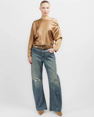 Off Shoulder Long Sleeve Top