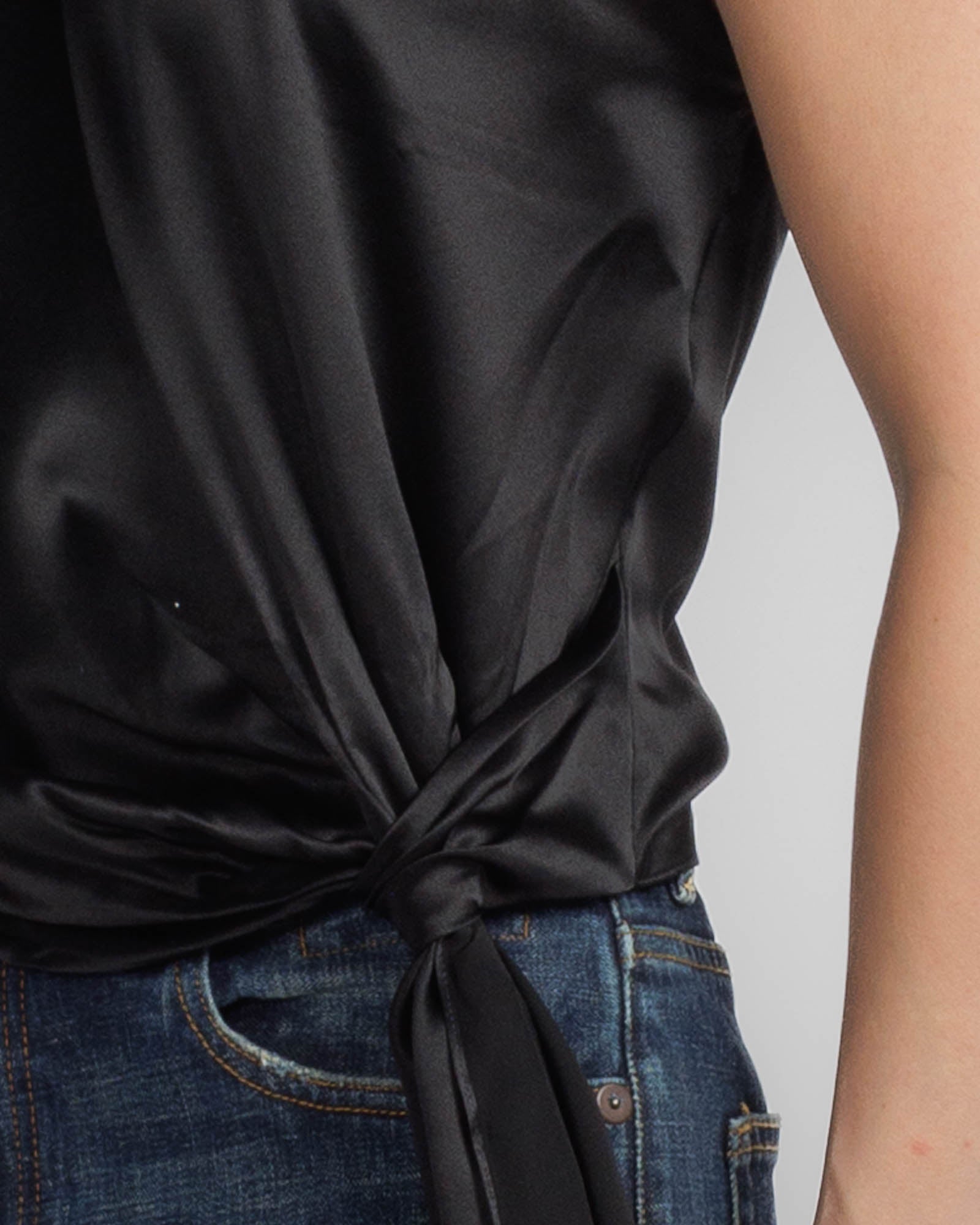 Asymmetrical Drape Tail Top