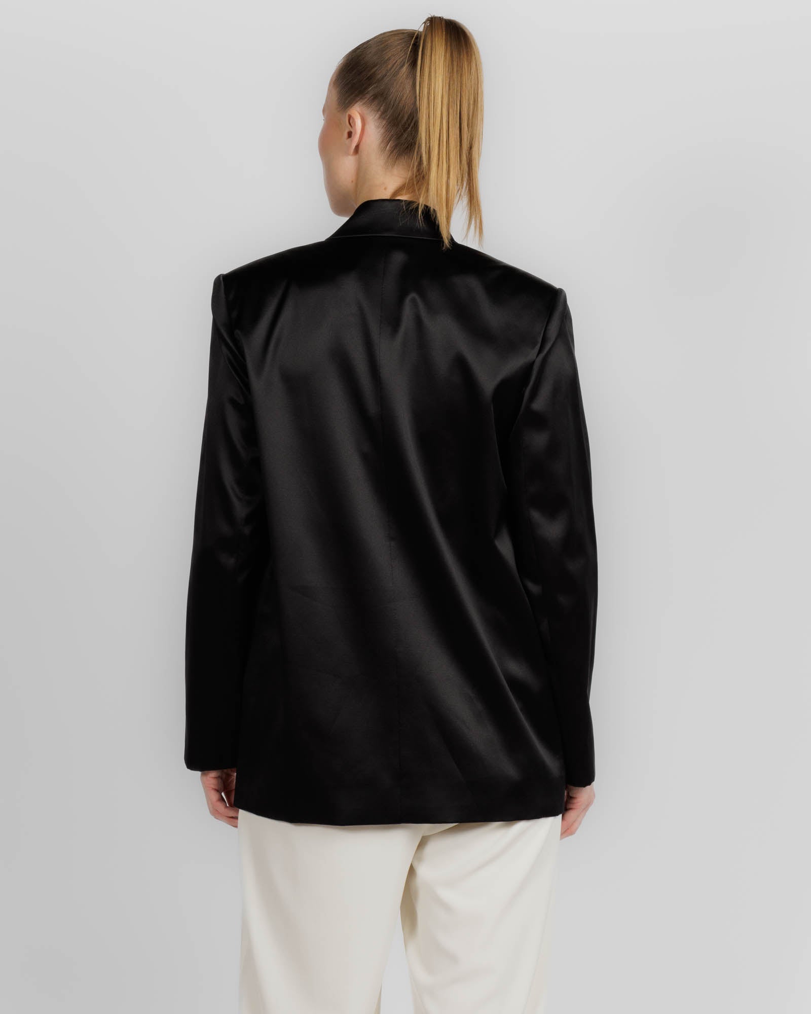 Oversized Silk Blazer