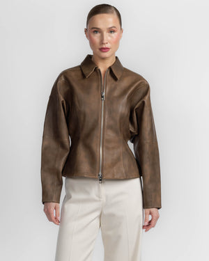 Fitted Leather Jacket