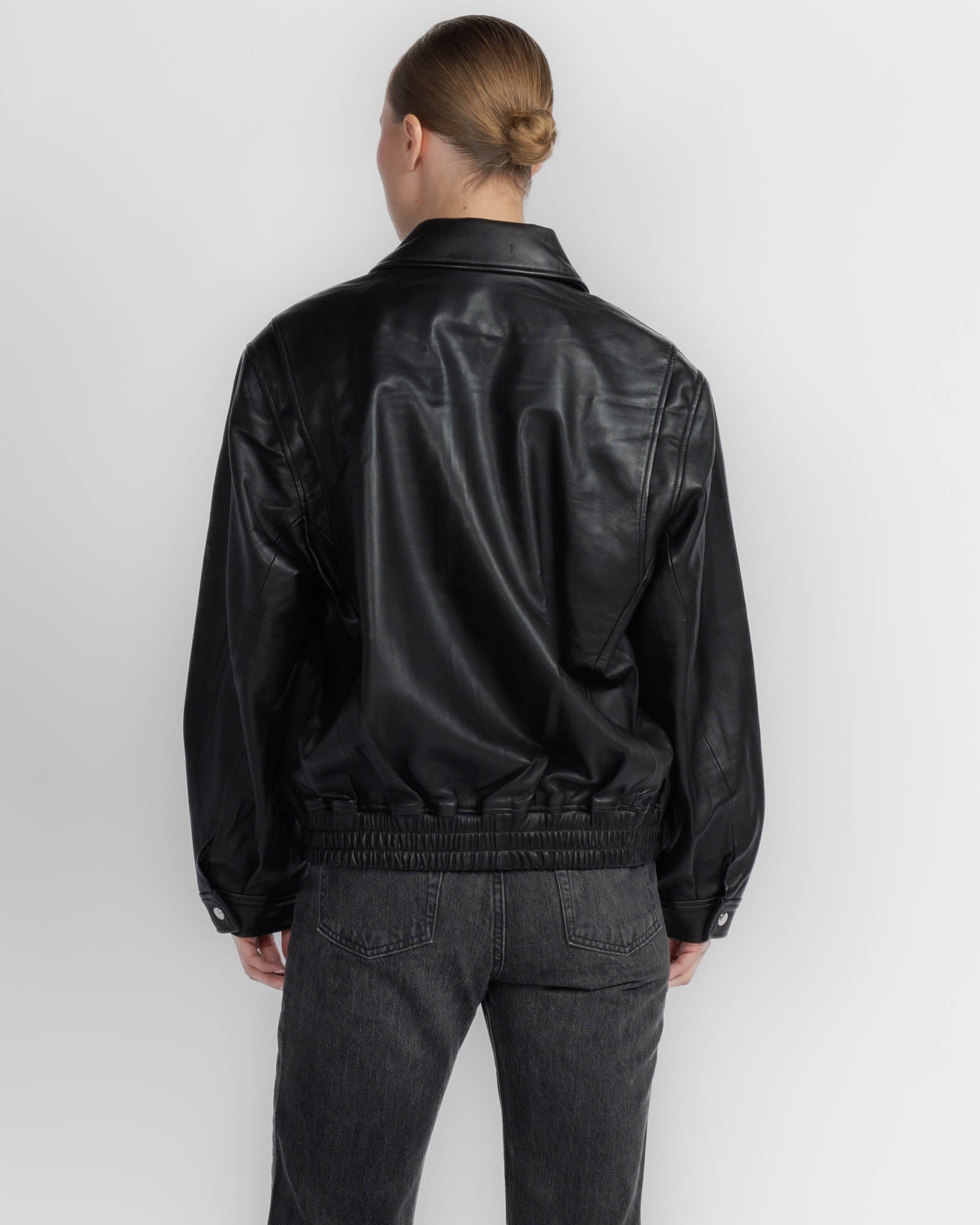 Flap Leather Bomber