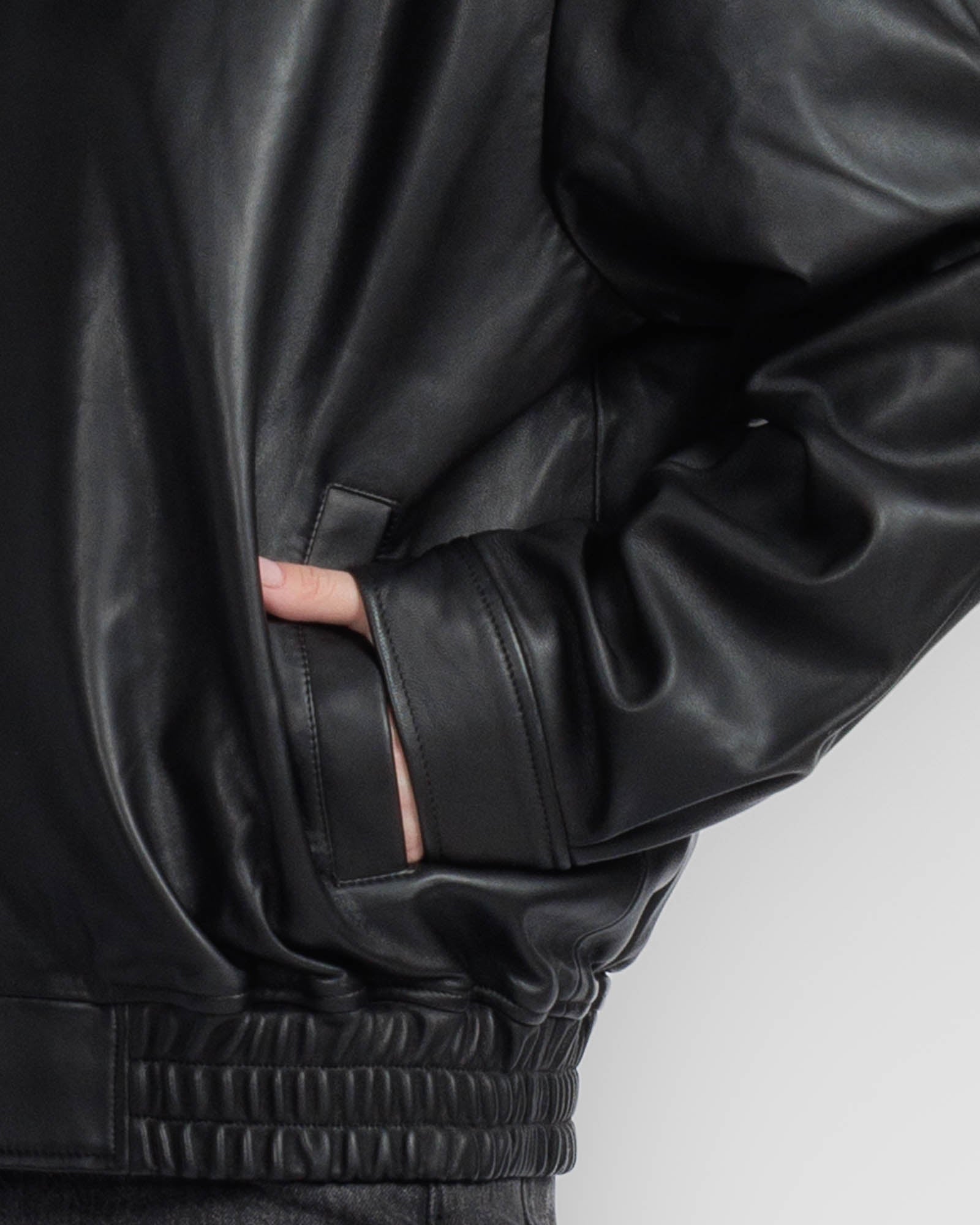 Flap Leather Bomber