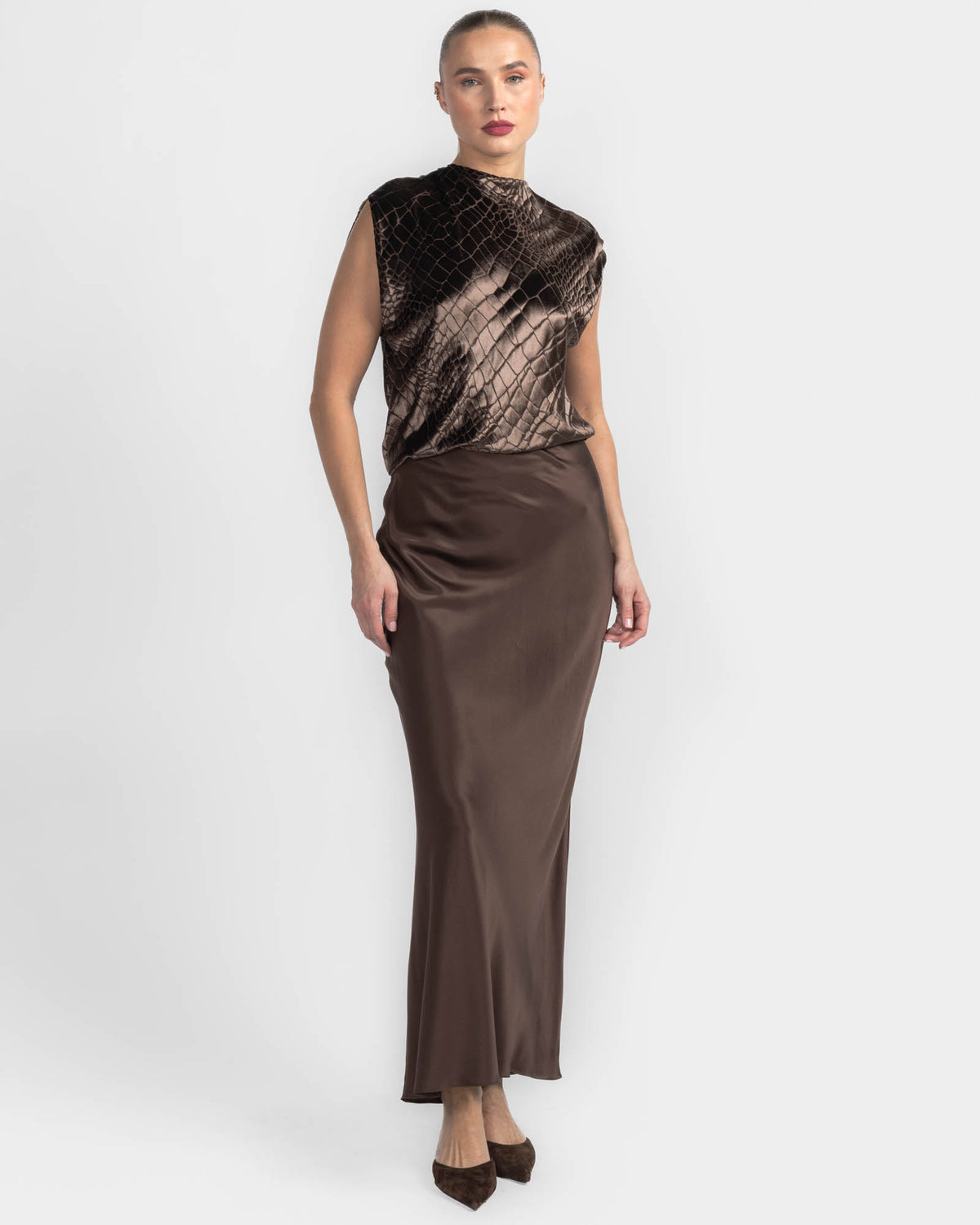 Bias Maxi Skirt