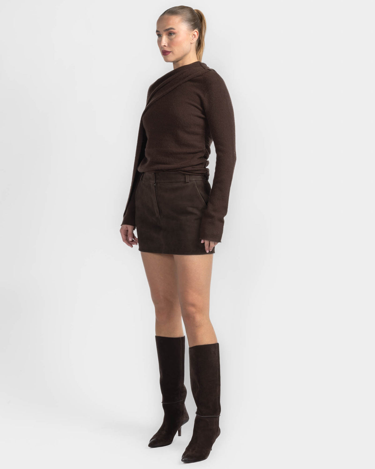 Belt Loop Mini Skirt
