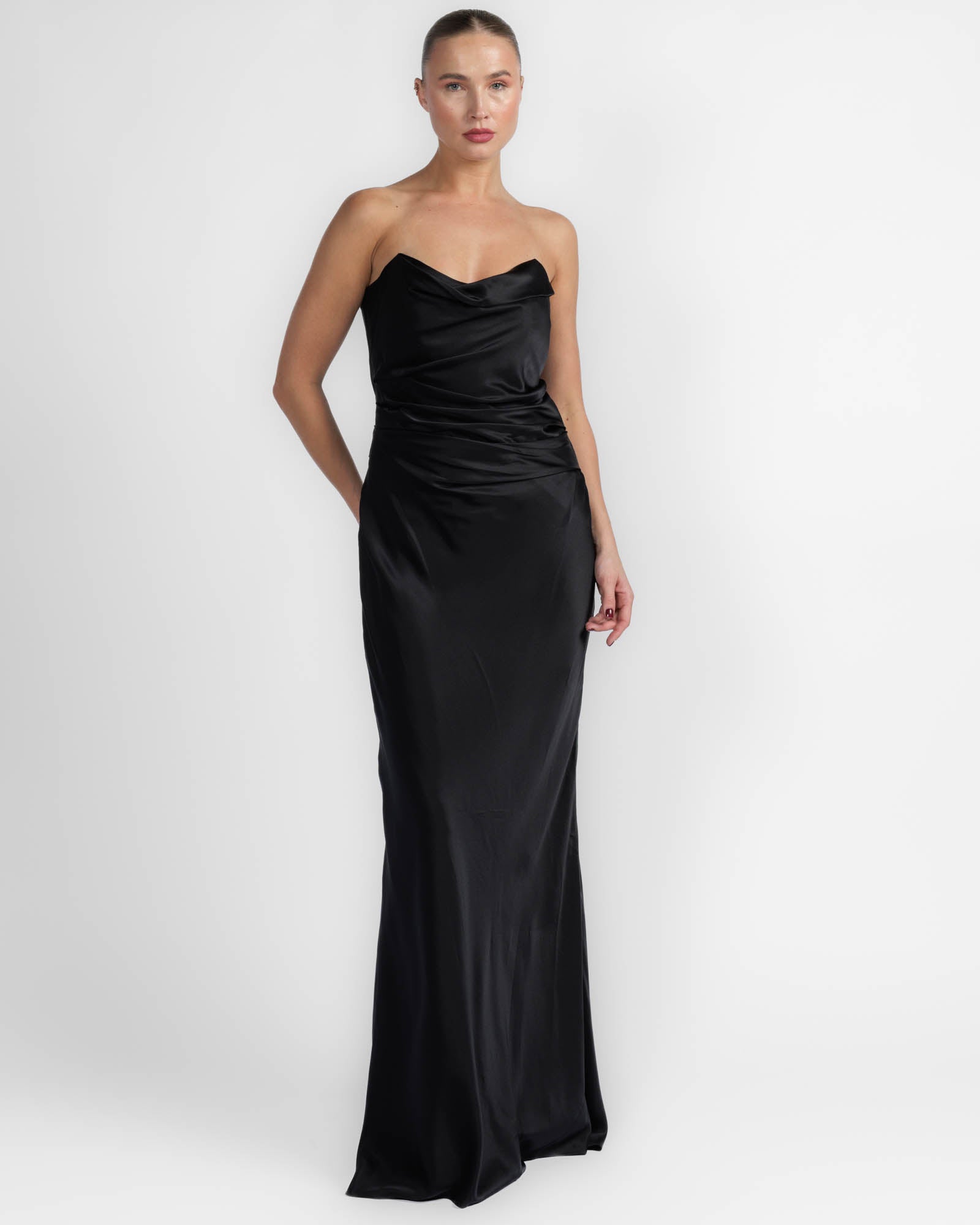 Cowl Bustier Gown