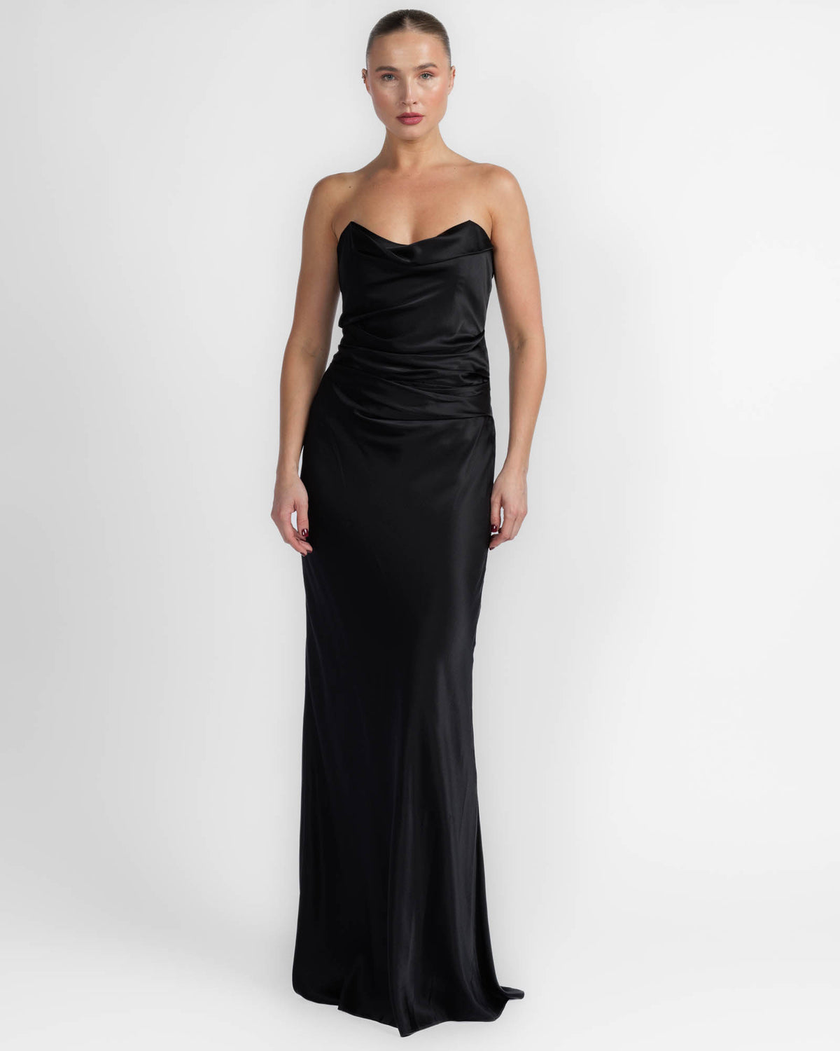 Cowl Bustier Gown