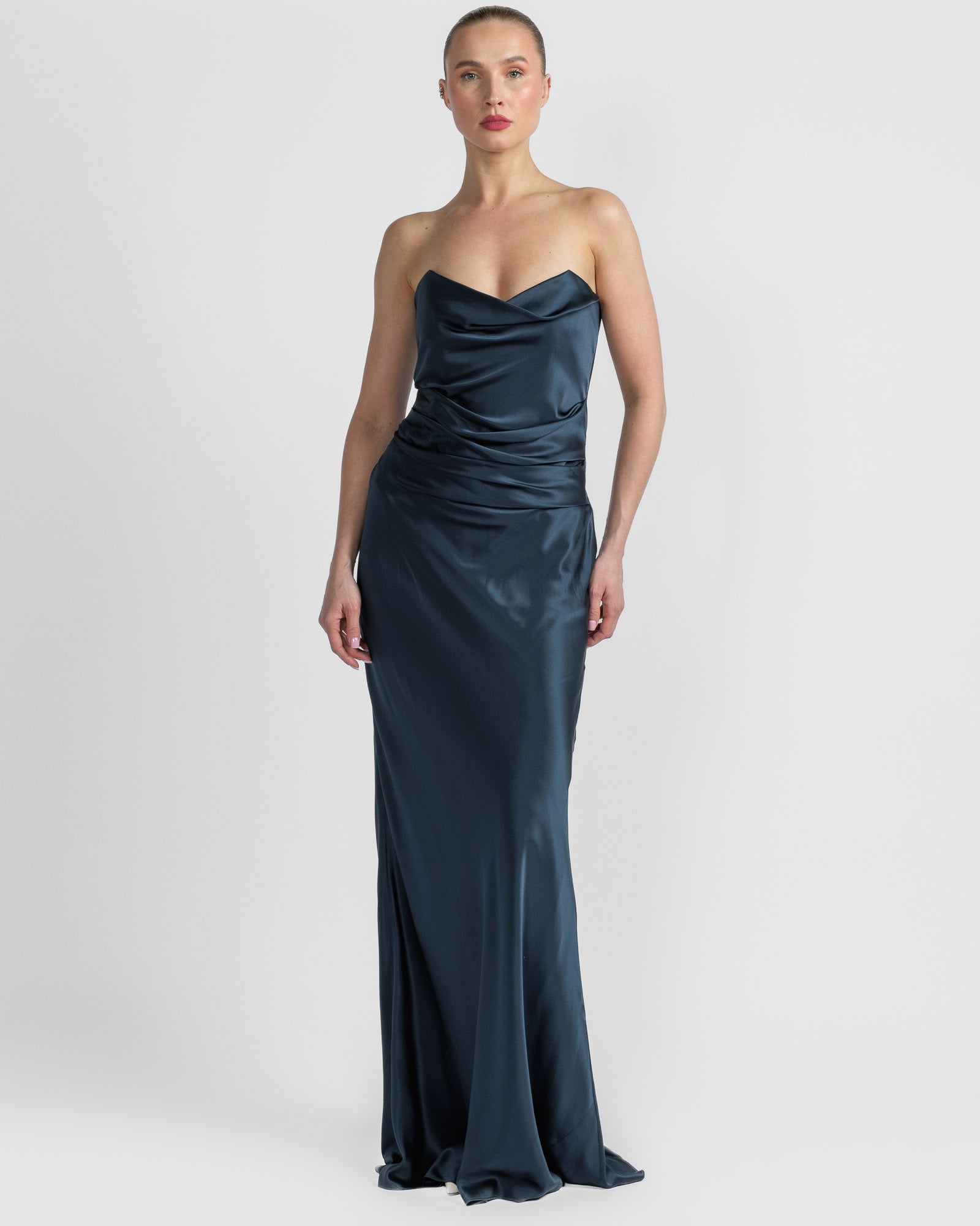 Cowl Bustier Gown