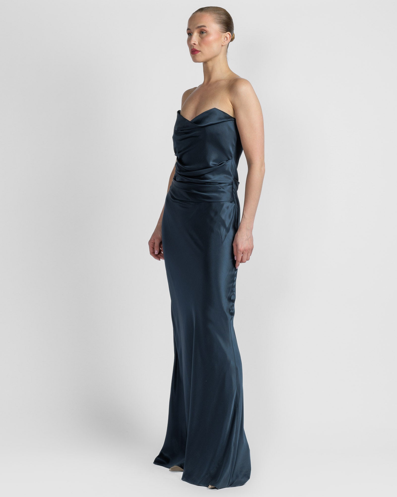 Cowl Bustier Gown
