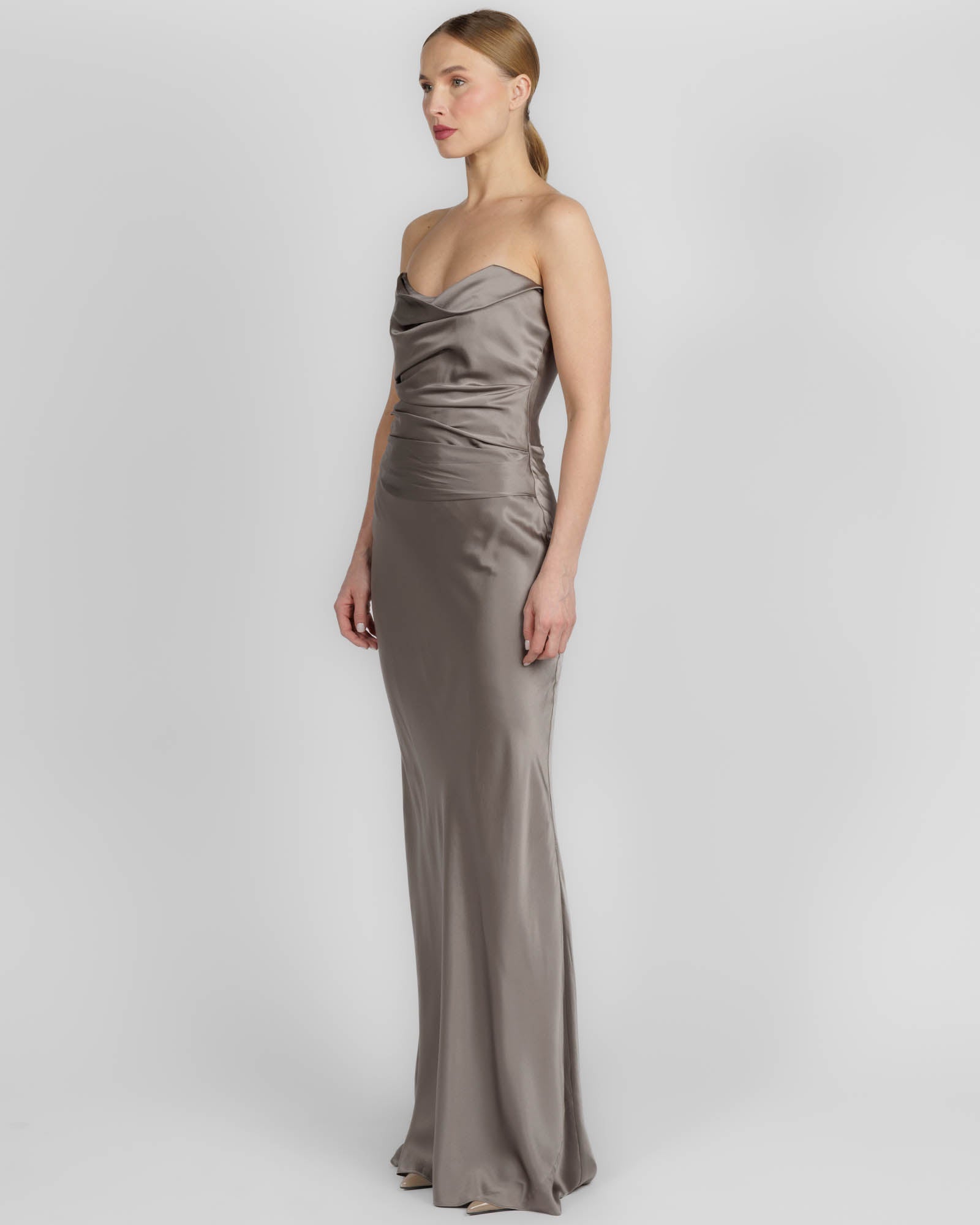 Cowl Bustier Gown