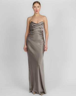 Cowl Bustier Gown
