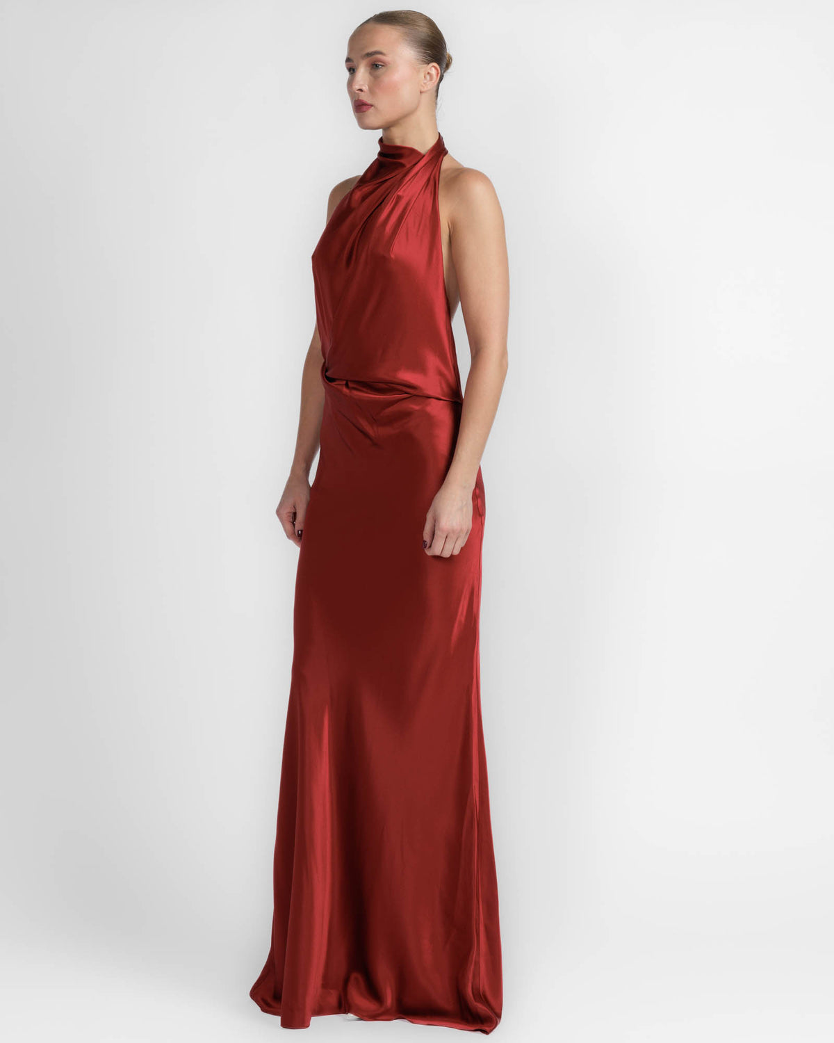Halter Drape Gown