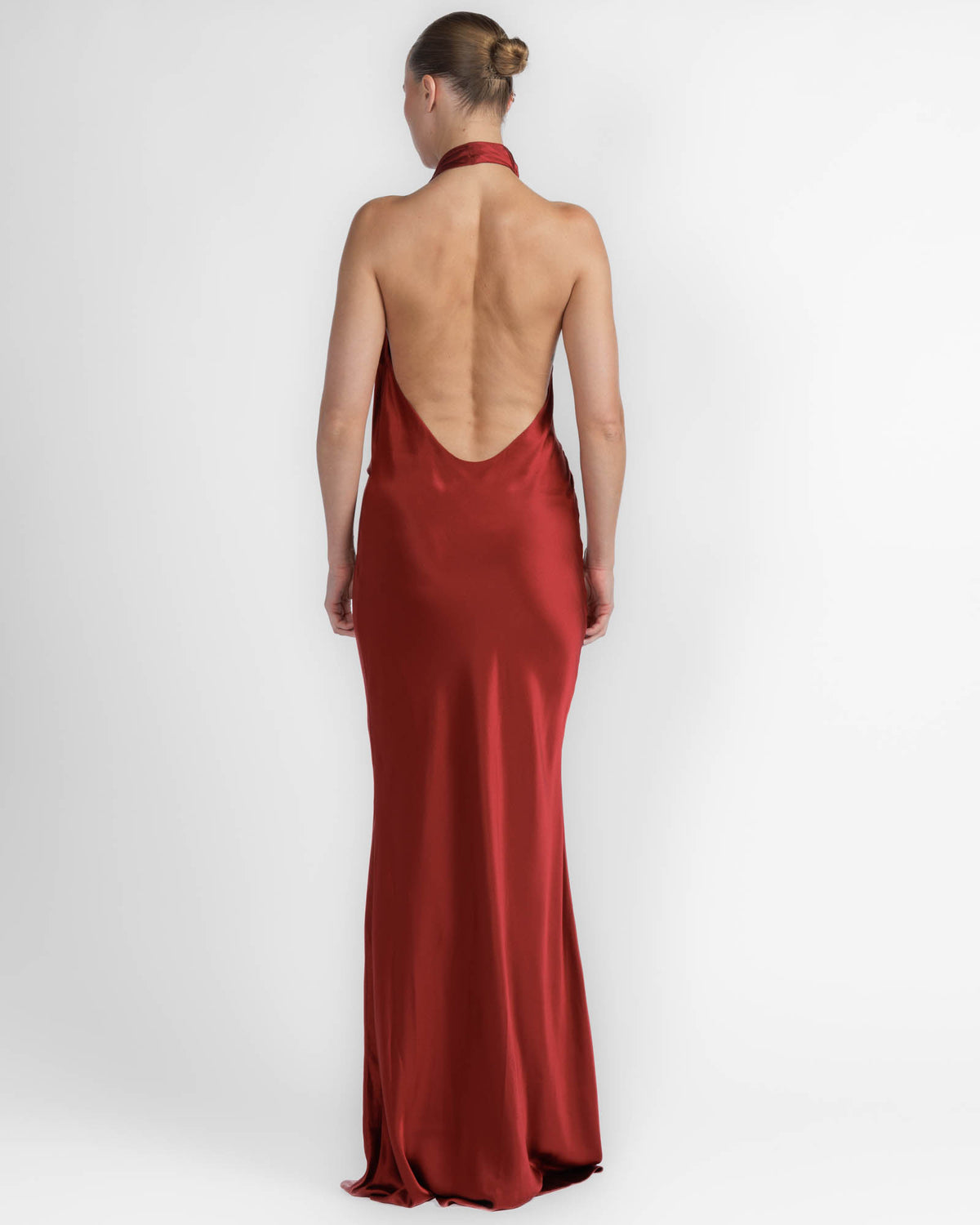 Halter Drape Gown