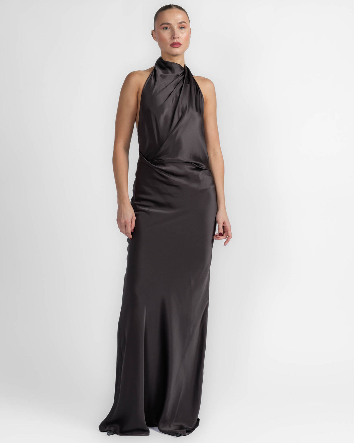 Halter Drape Gown