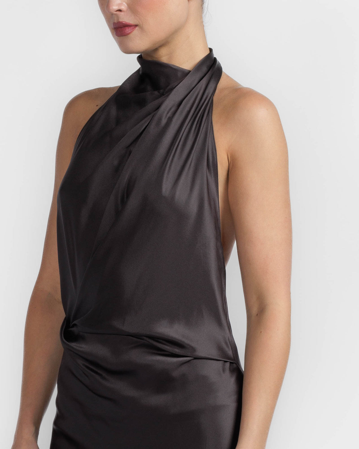 Halter Drape Gown