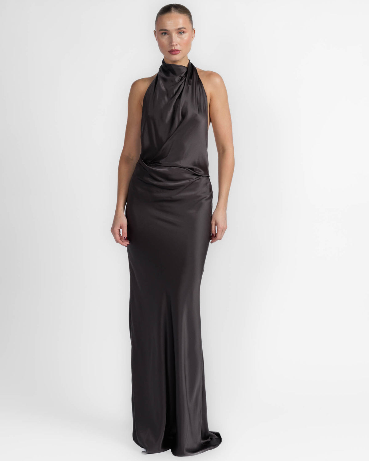 Halter Drape Gown