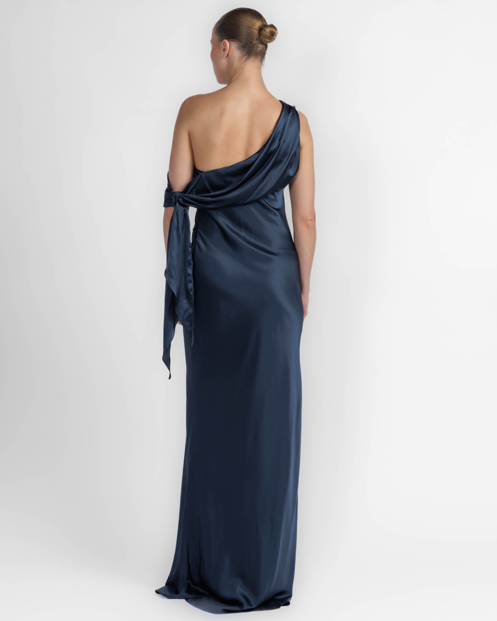 Asymmetrical Drape Gown