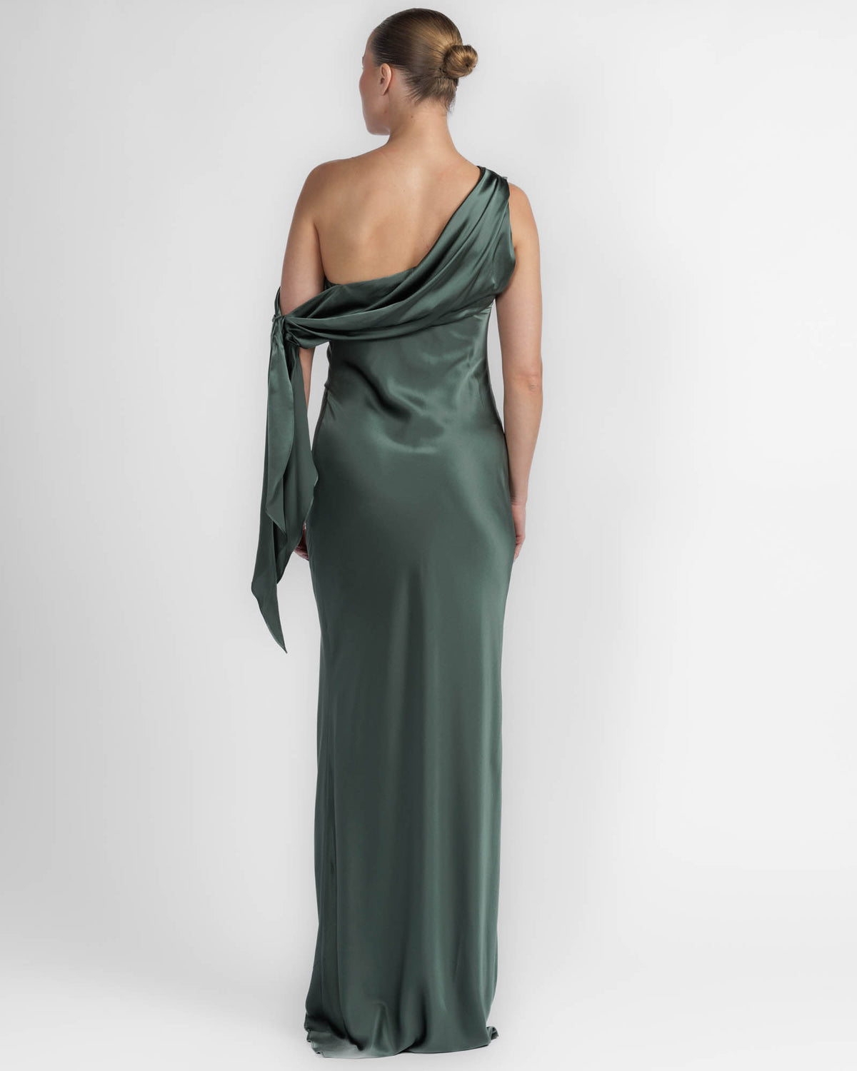Asymmetrical Drape Gown