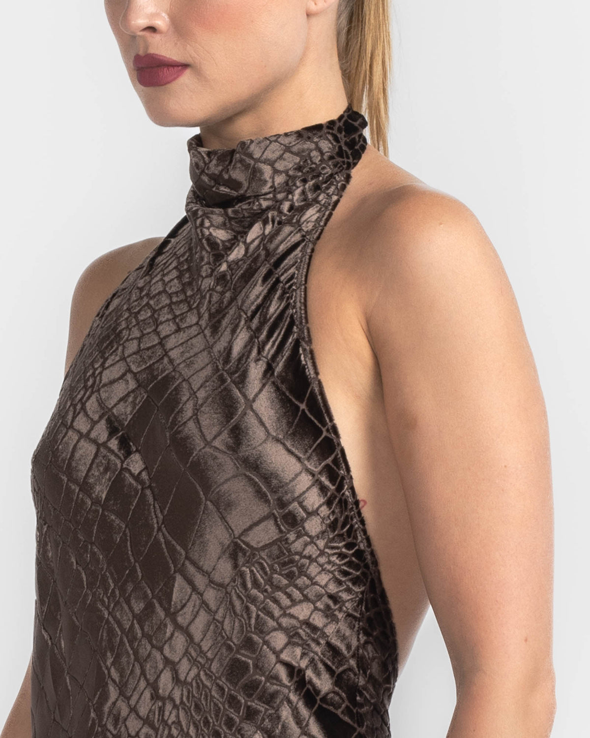 Halter Bias Gown