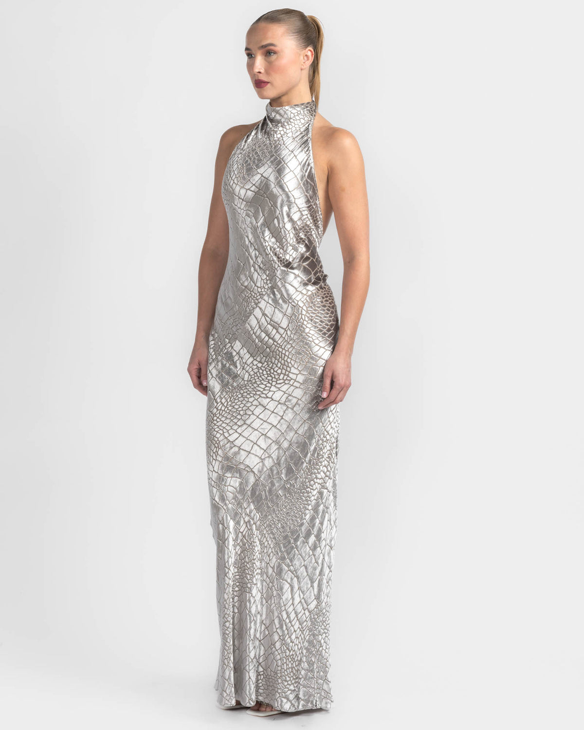 Halter Bias Gown