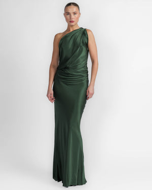 Drop One Shoulder Gown