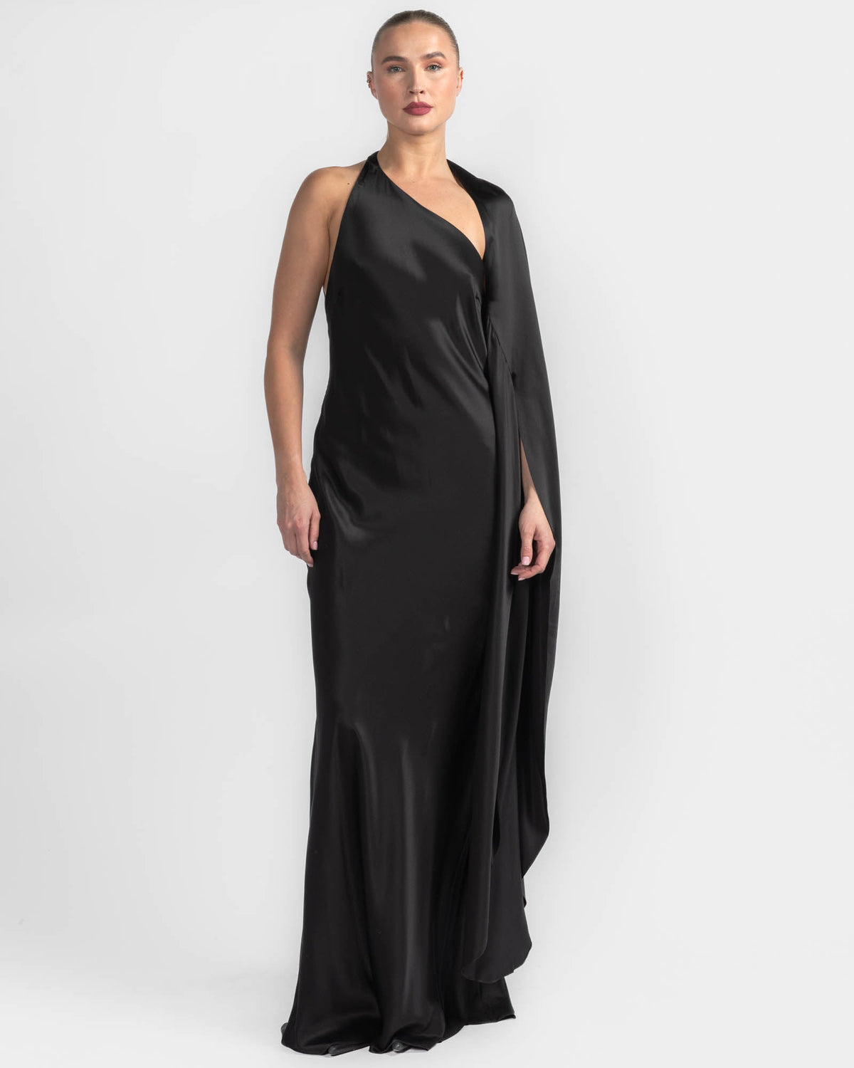 Drop One Shoulder Dress