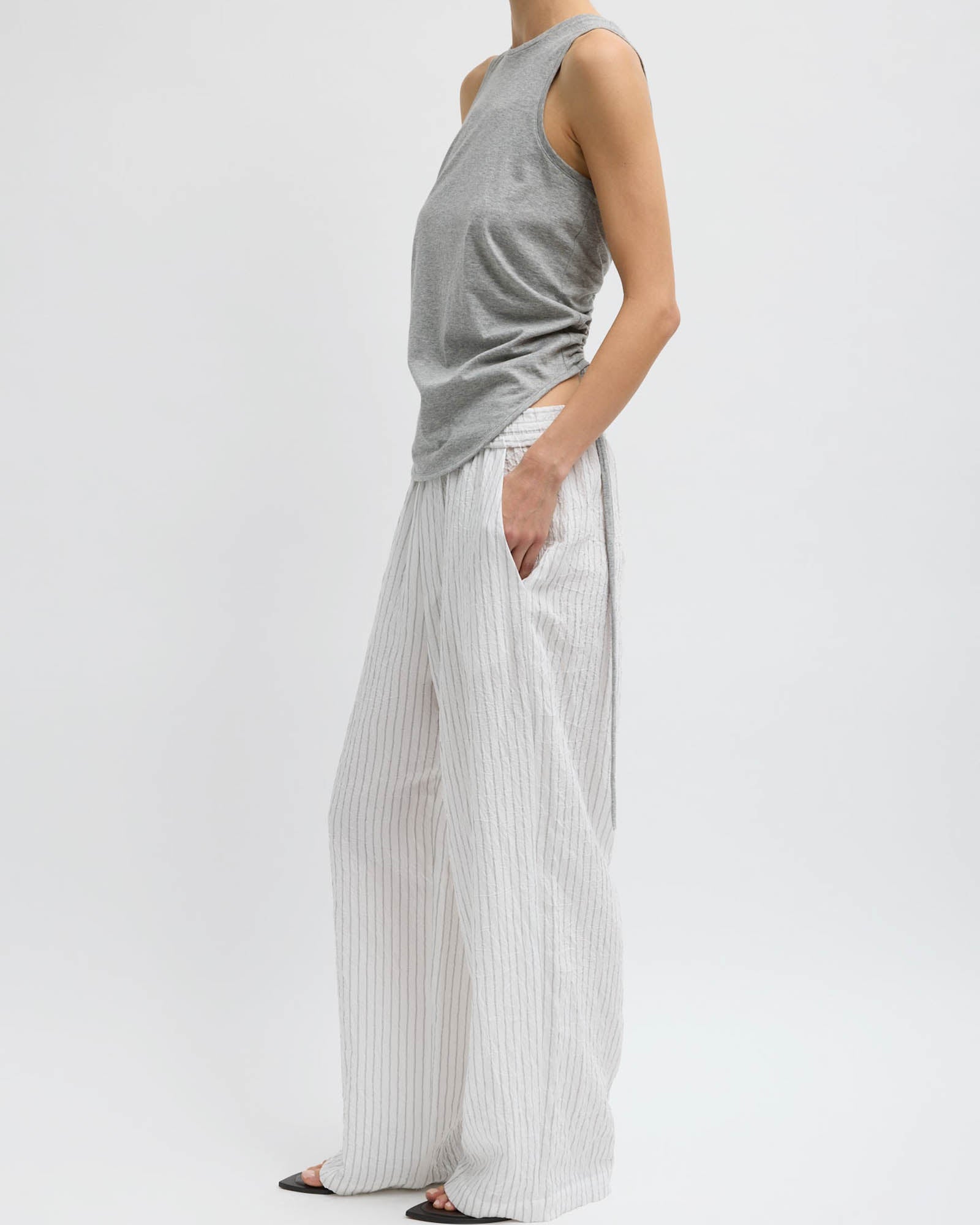 Crinkle Stripe Pant
