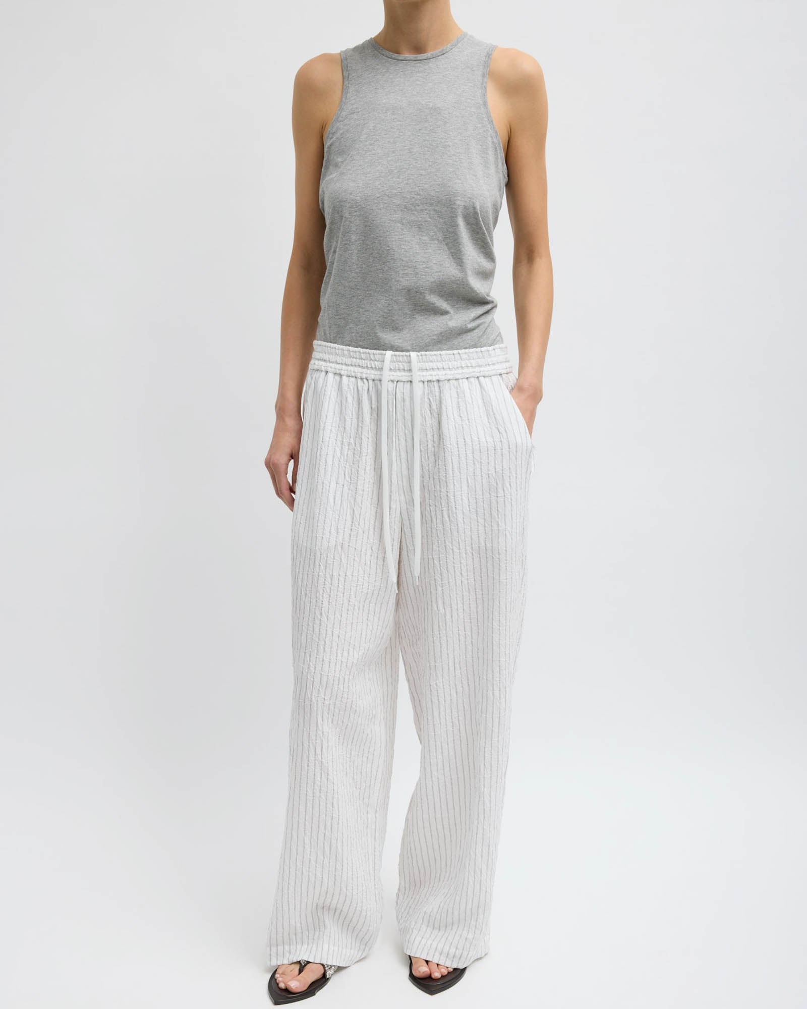 Crinkle Stripe Pant