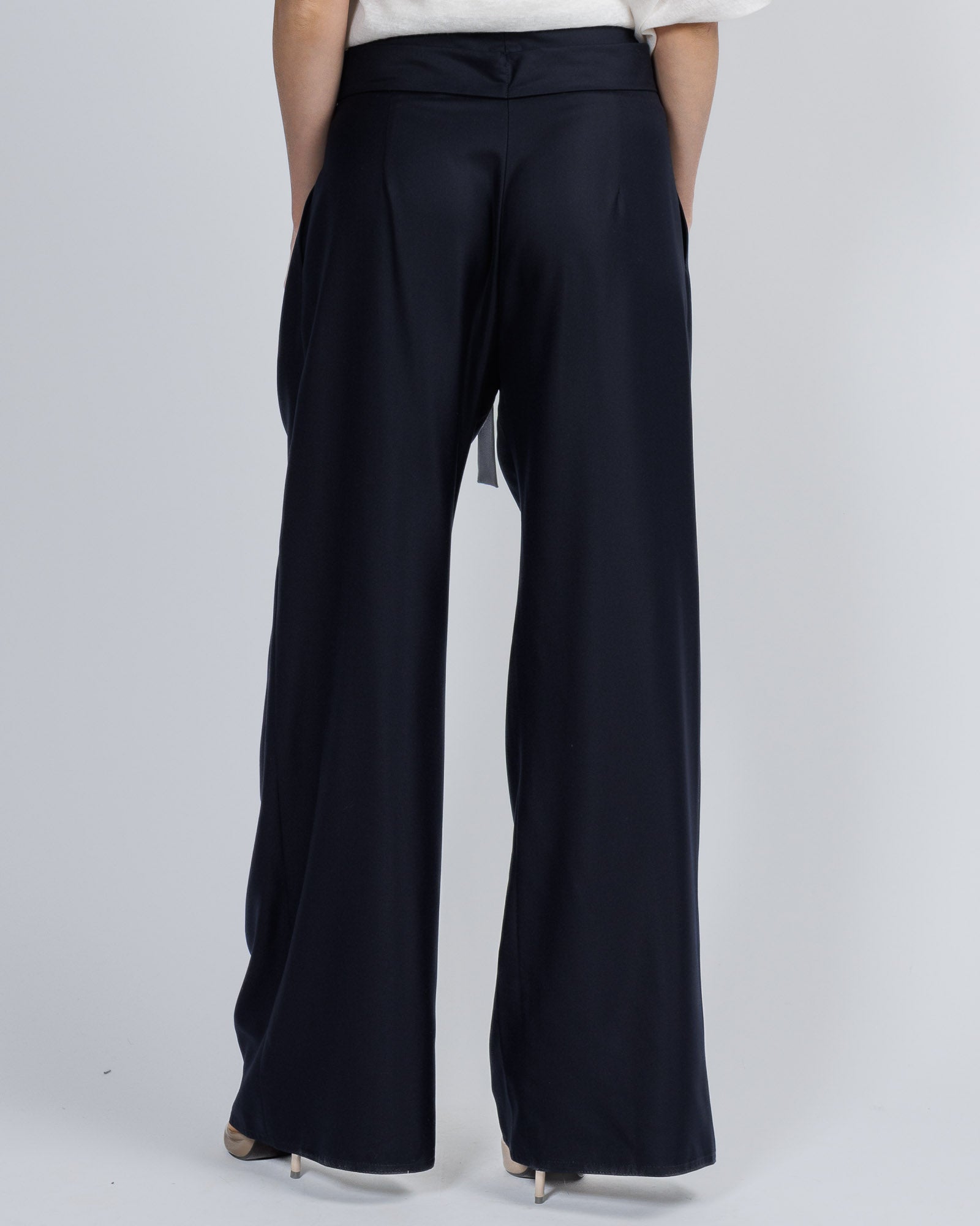 Wide Leg Pant With Belt