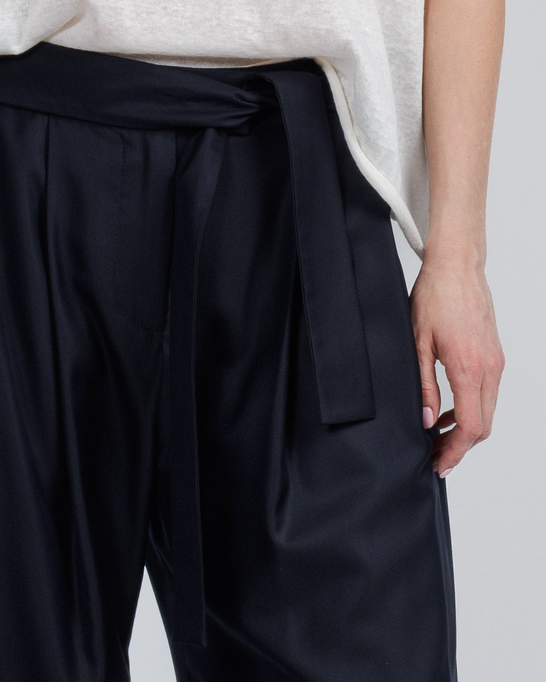 Wide Leg Pant With Belt