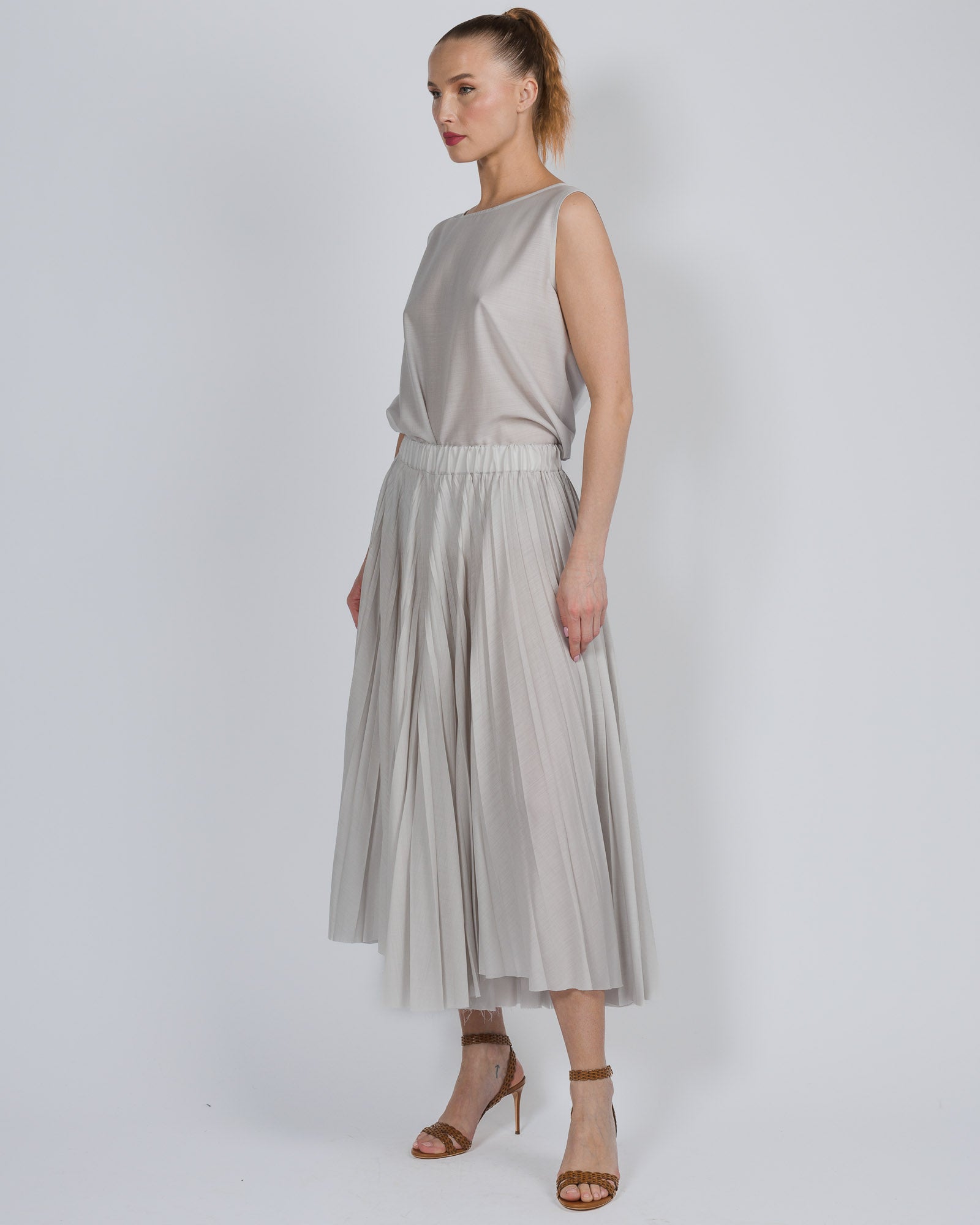 Pleated Pants