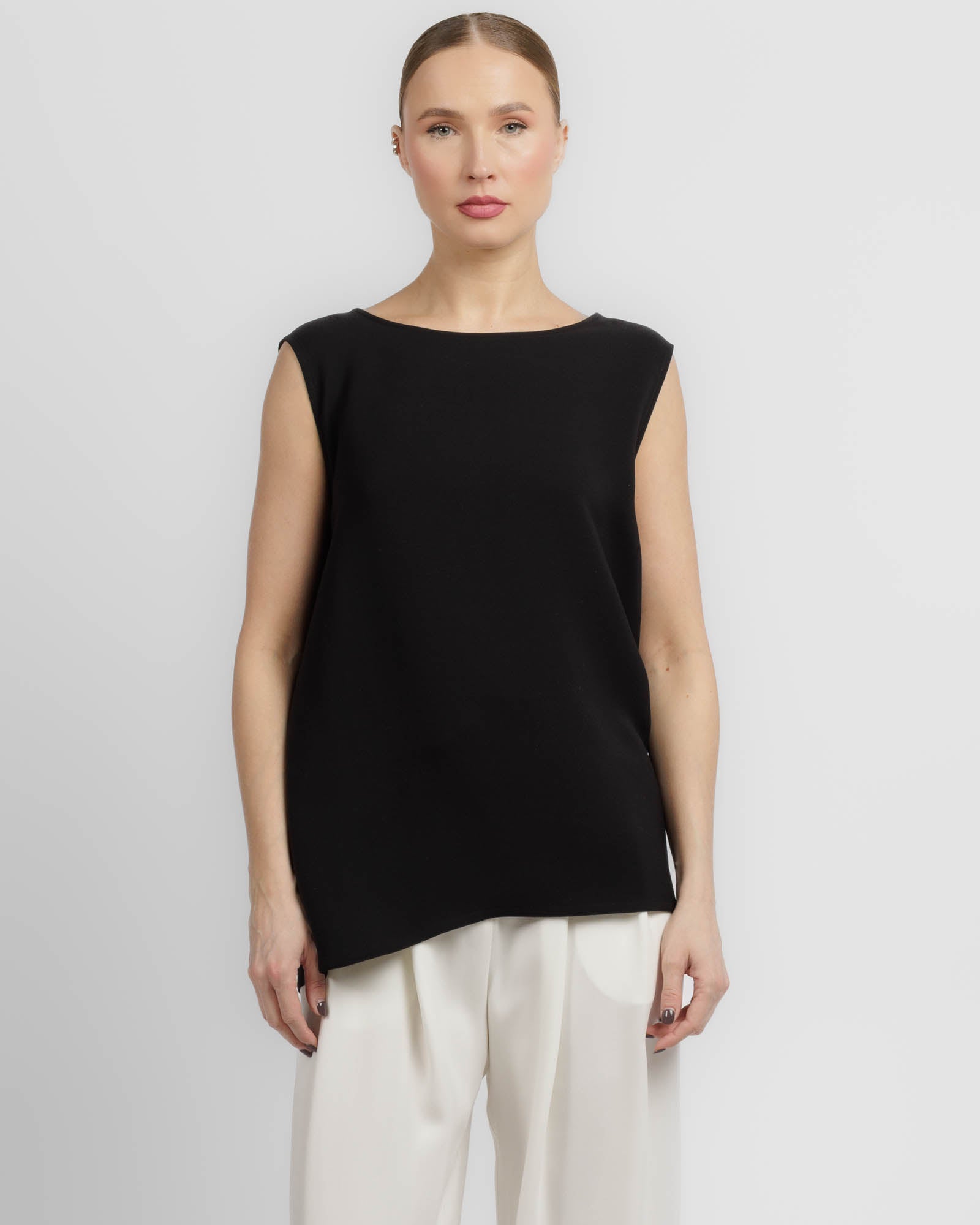 Silk Drape Back Top