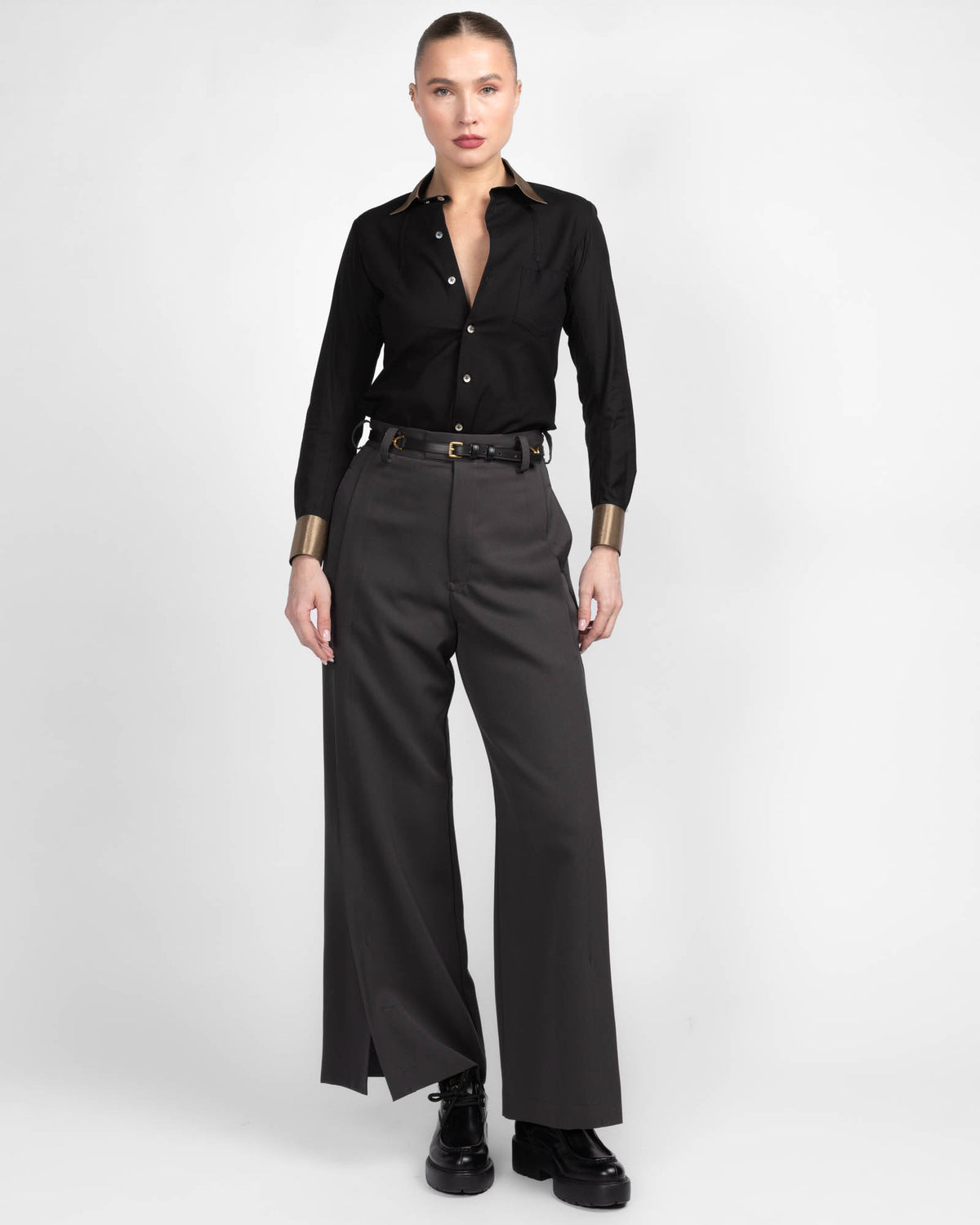 Front Slit Flare Pant