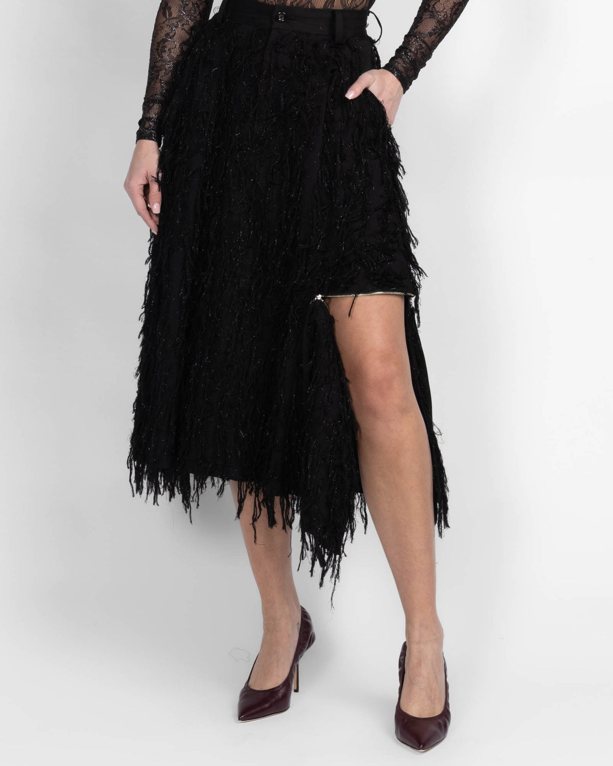 Zip Flare Skirt