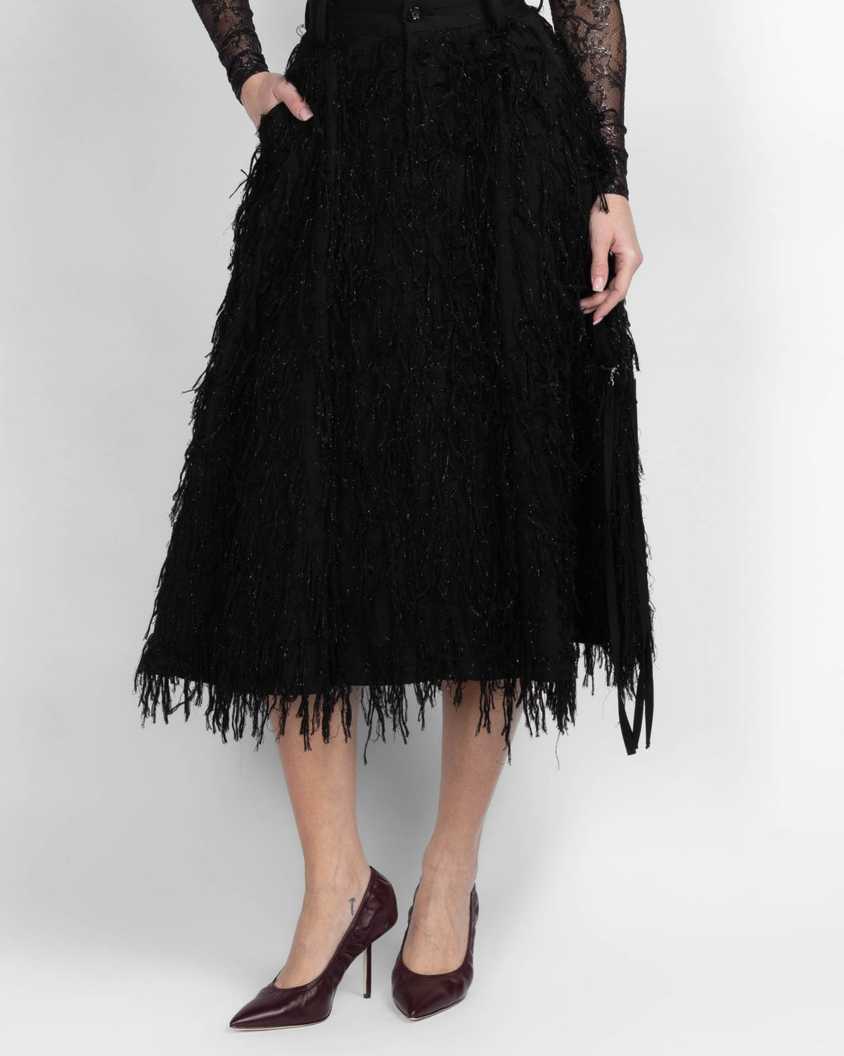 Zip Flare Skirt