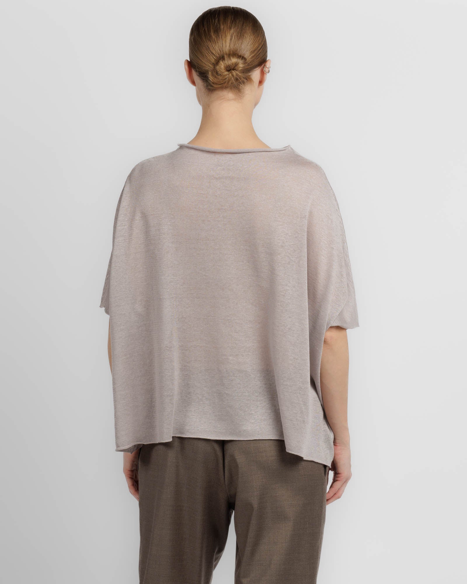 Asymmetric Knit T-Shirt