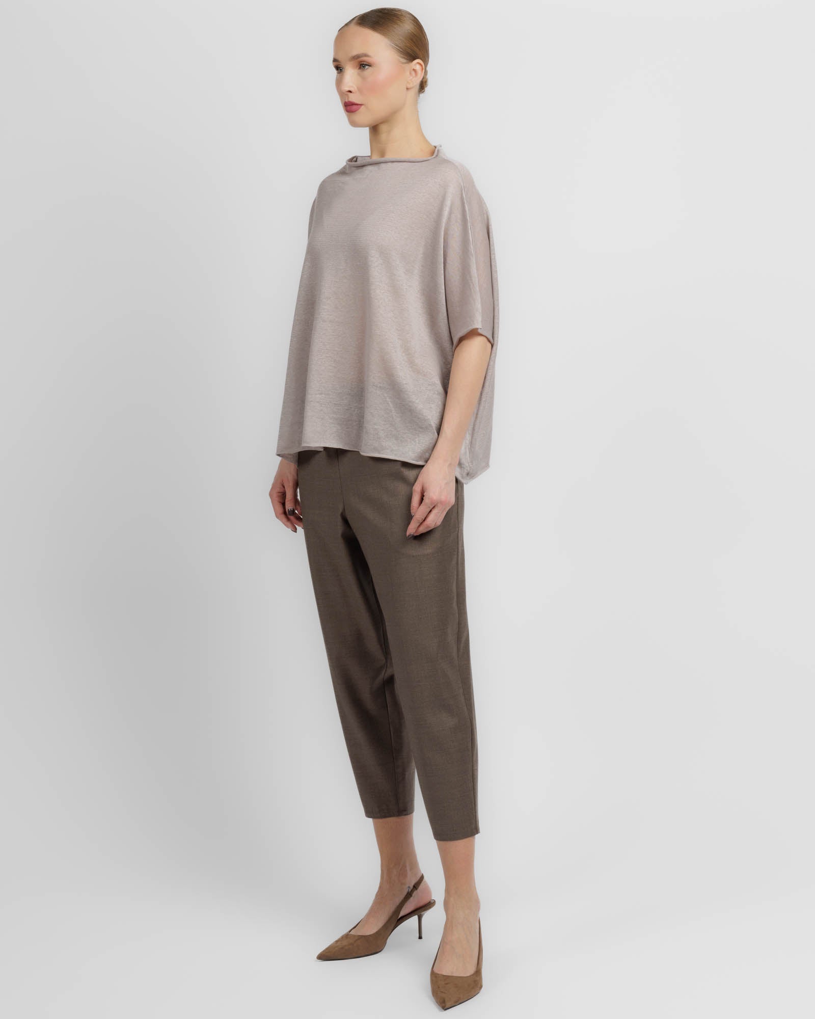Asymmetric Knit T-Shirt