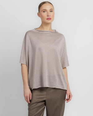 Asymmetric Knit T-Shirt