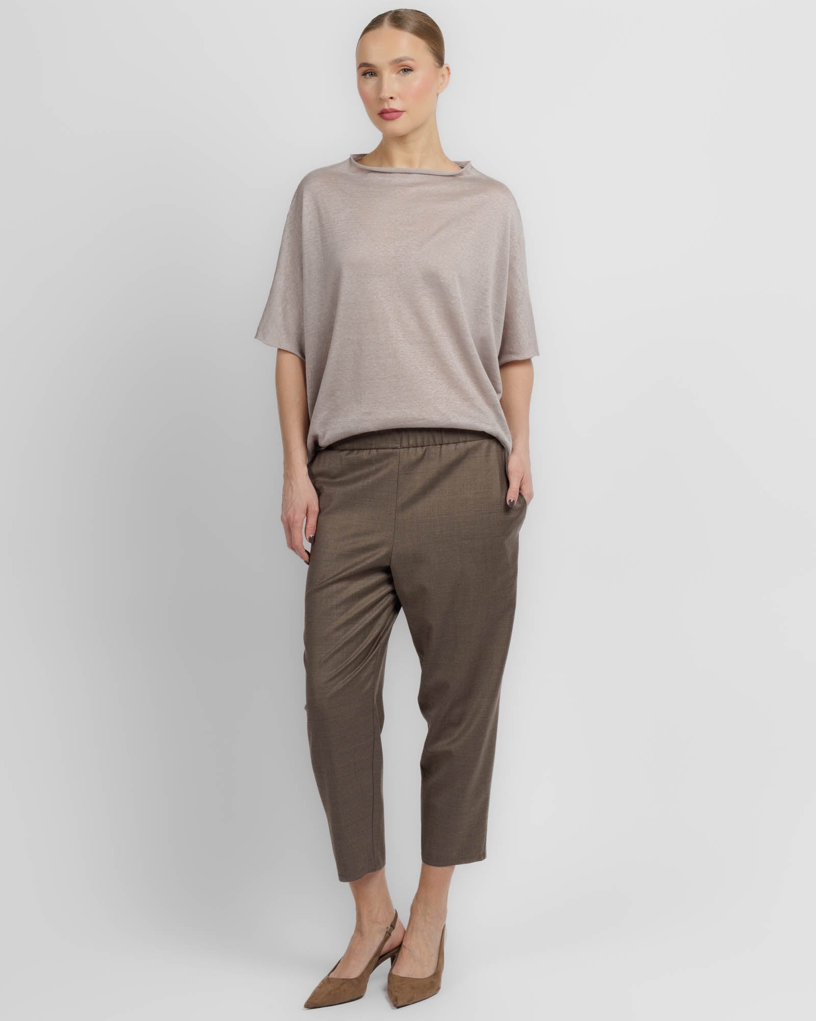 Asymmetric Knit T-Shirt