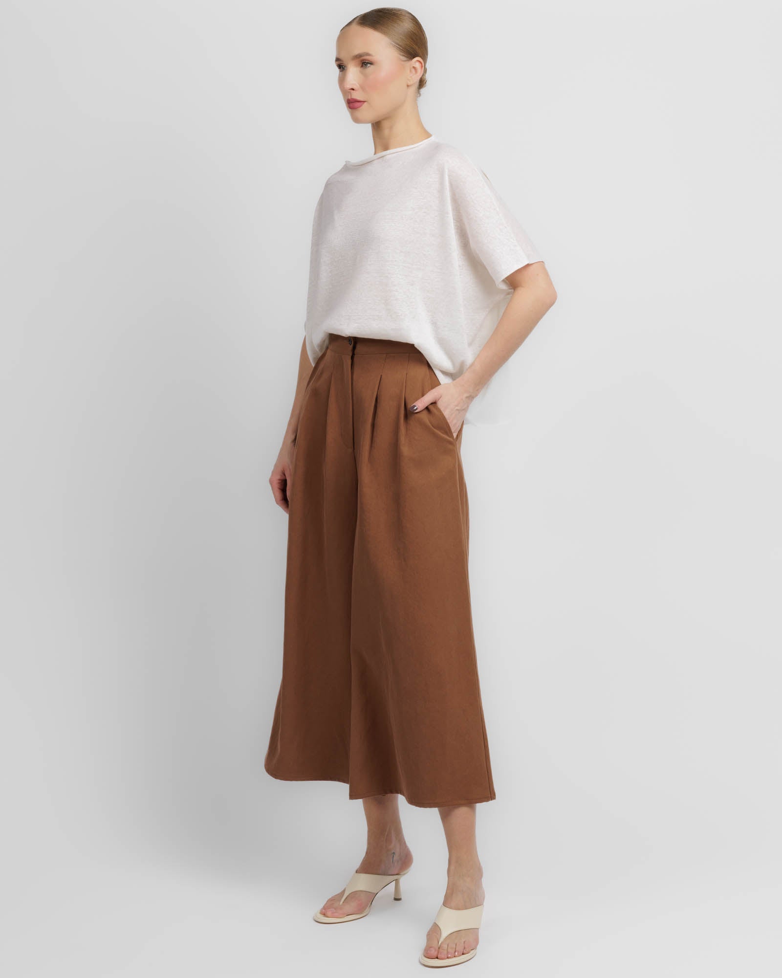 Asymmetric Knit T-Shirt