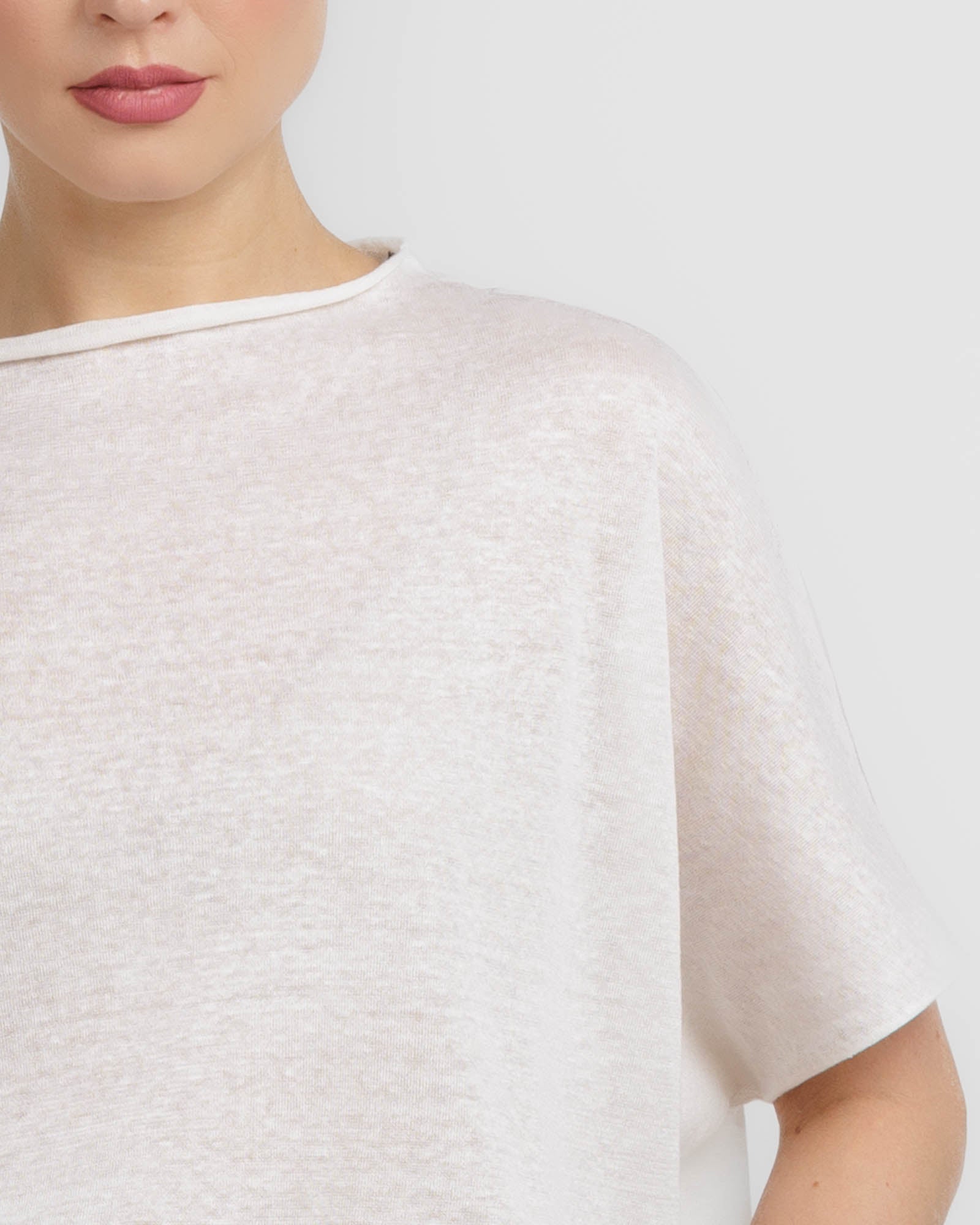 Asymmetric Knit T-Shirt