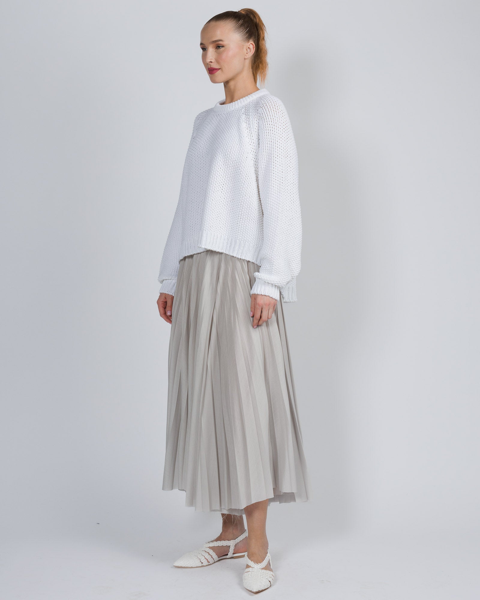 Deep Raglan Easy Sweater